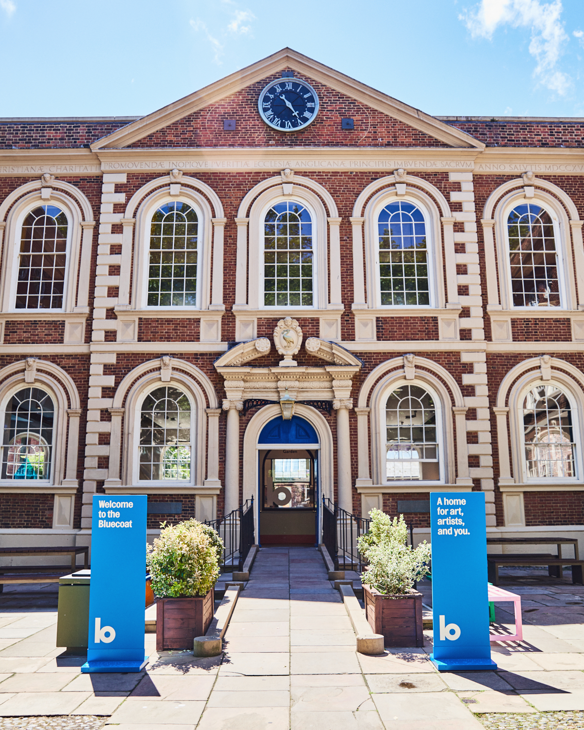 Sandon Room at The Bluecoat: historic venue with large windows for events and exhibitions.