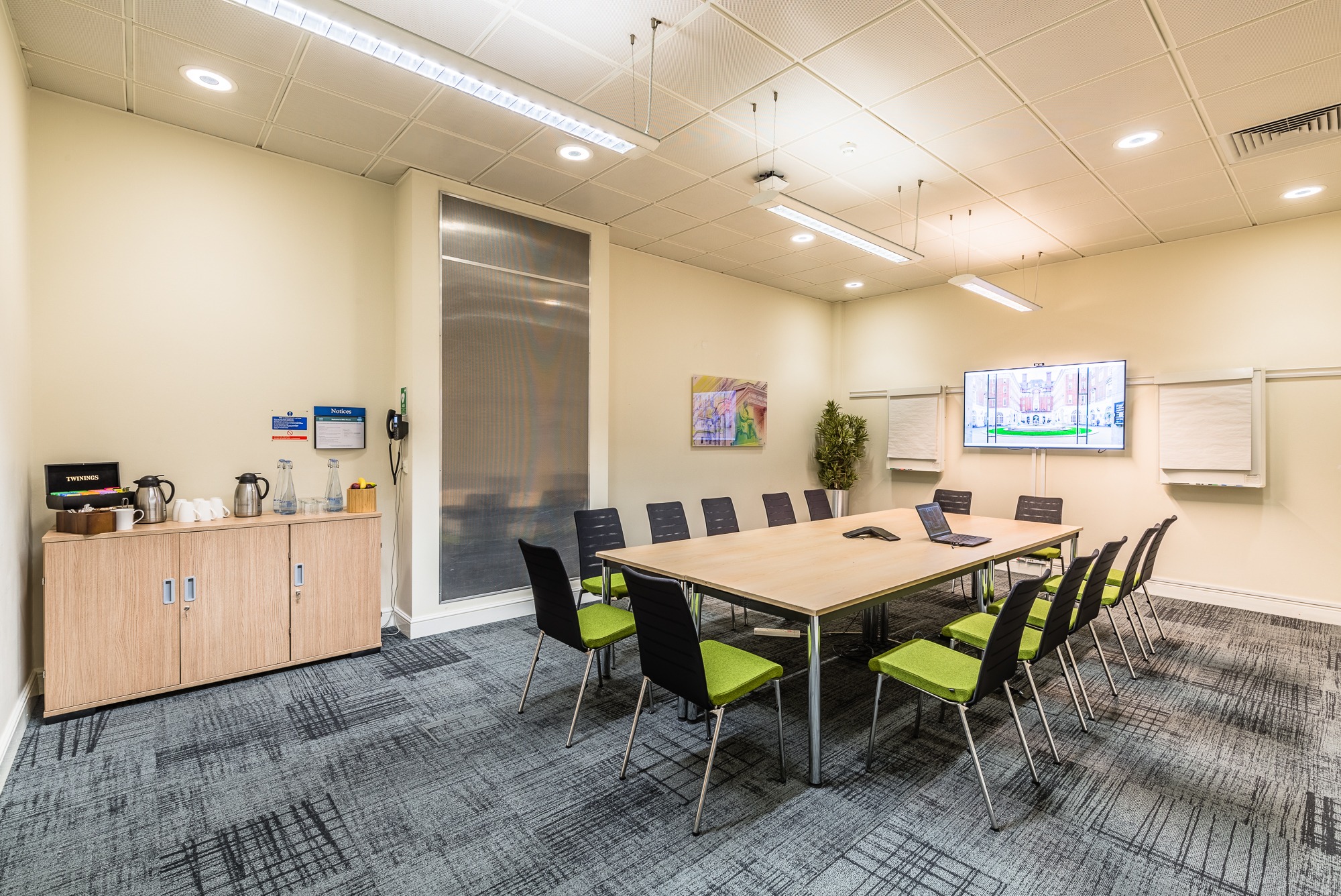 Combined Meeting Rooms 1 & 2 in BMA Scotland, spacious table, ideal for corporate meetings.