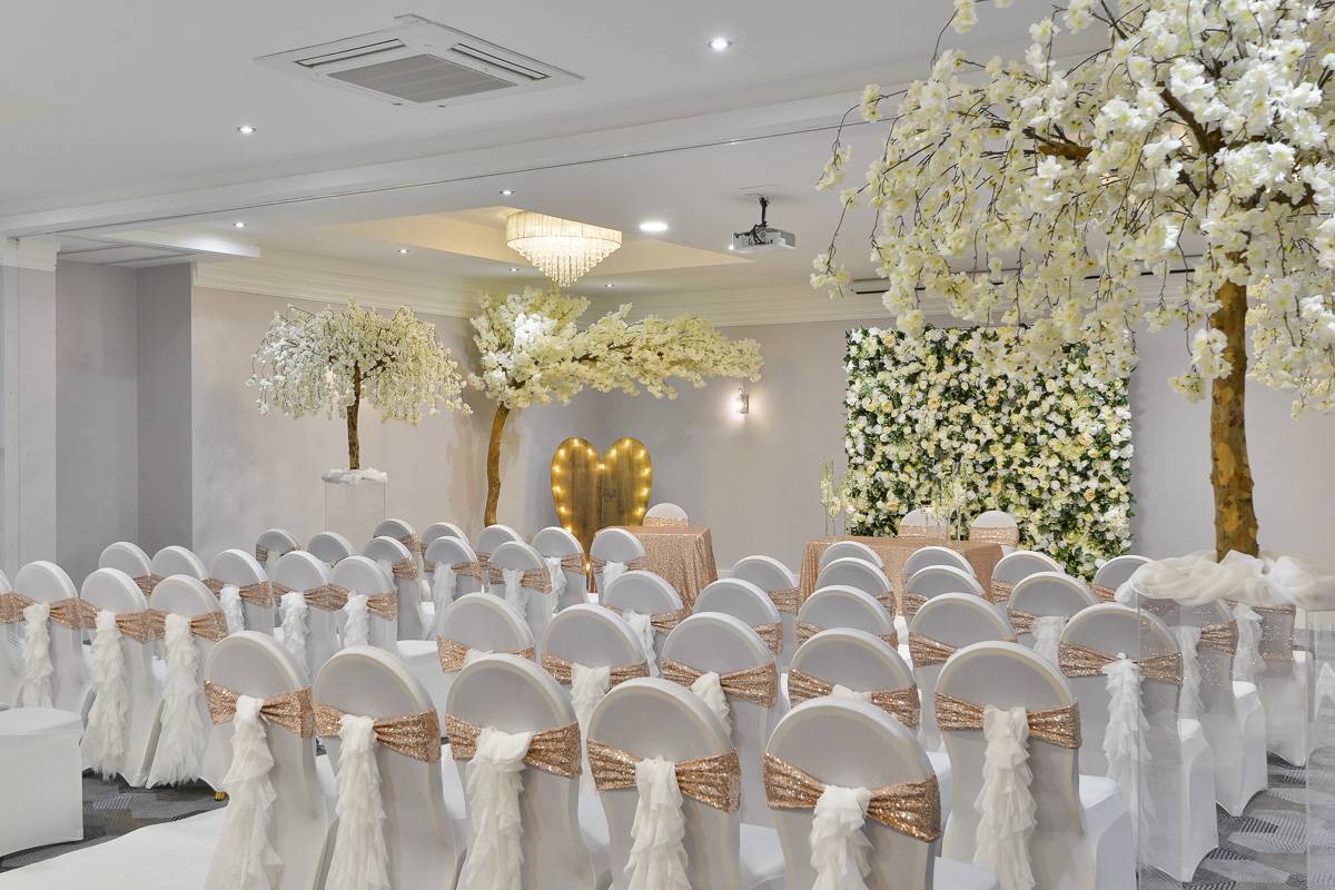 Elegant event space at Springhill Suite, ideal for weddings and gatherings.