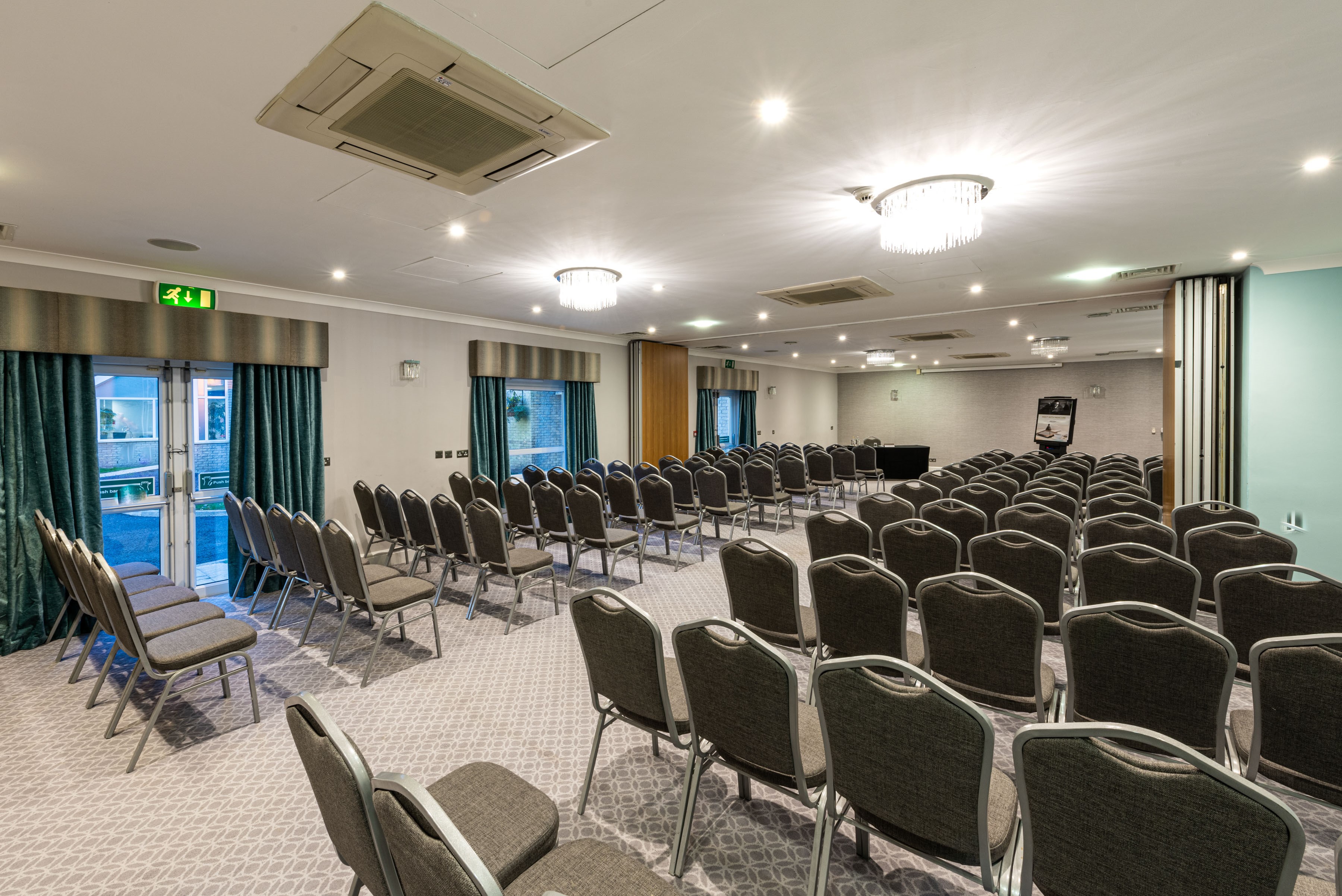 Meeting room at Springhill Suite, Mercure Manchester, ideal for conferences and presentations.