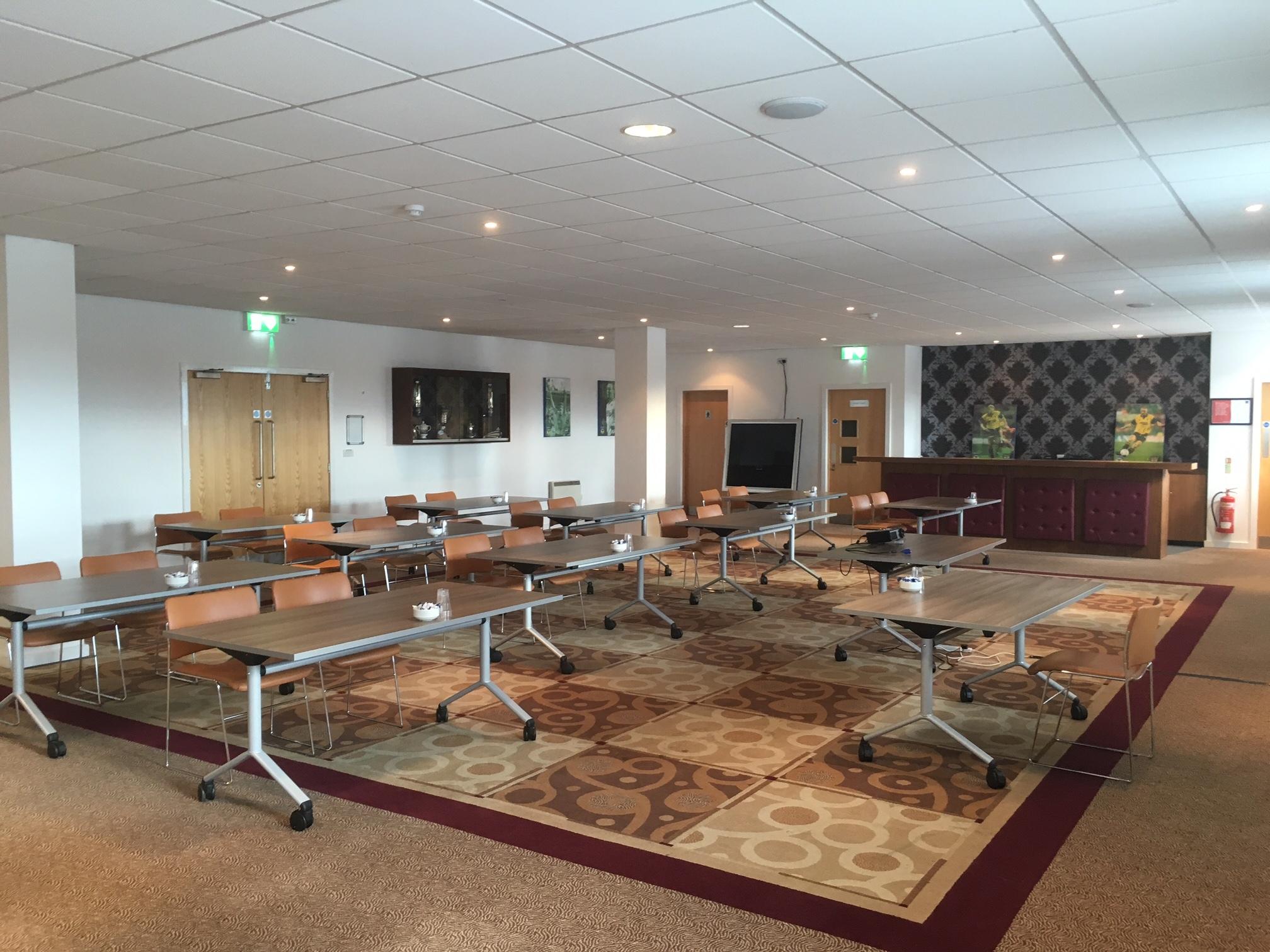 Christchurch Suite at Kassam Stadium: flexible meeting space for conferences and workshops.