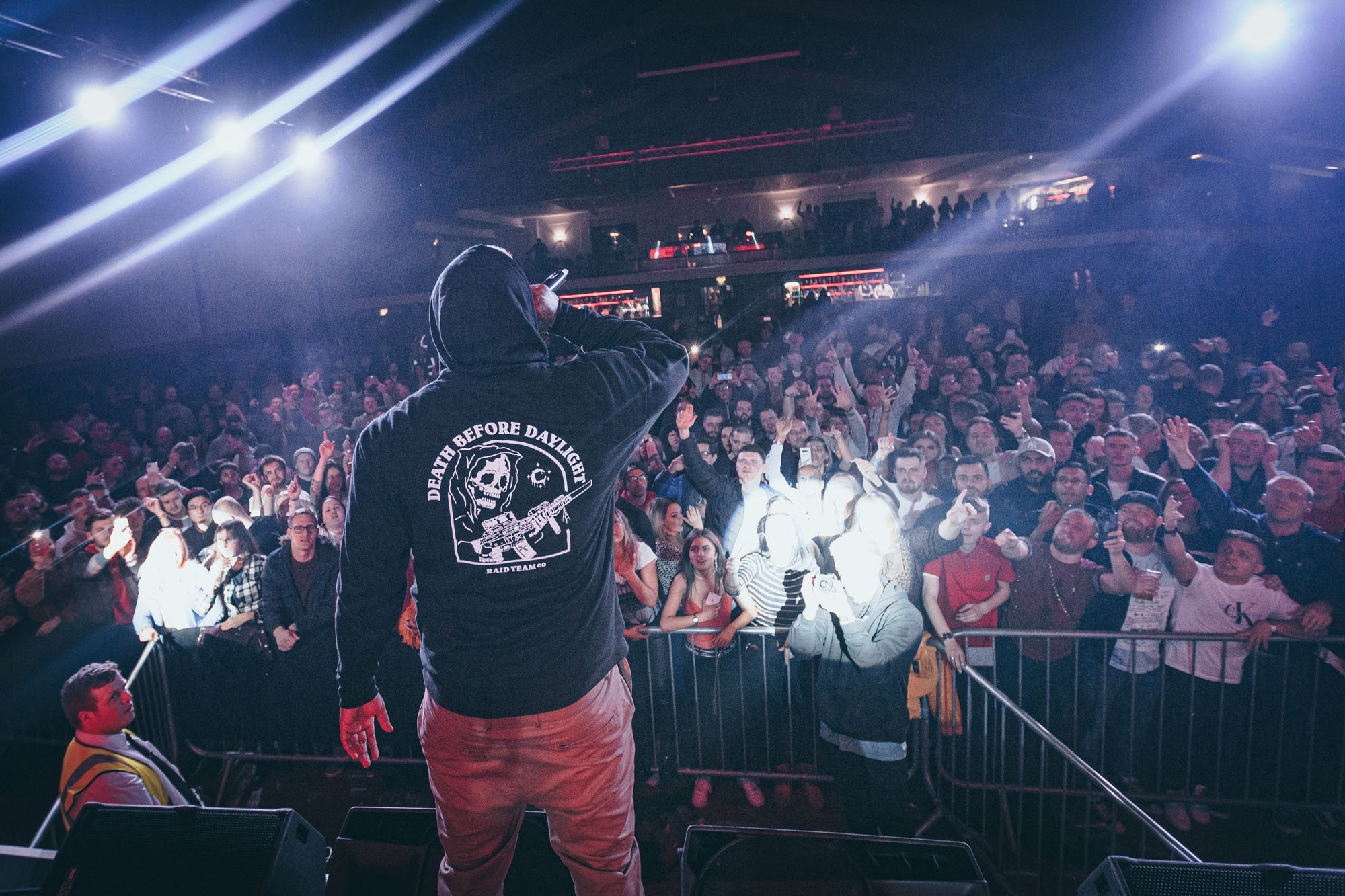 Rainton Arena conference with engaged crowd and vibrant live performance atmosphere.