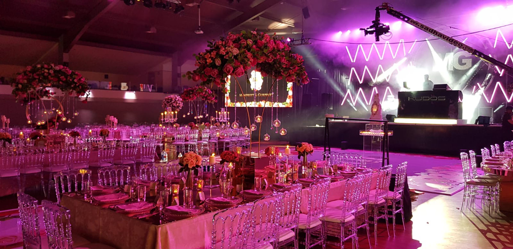 Elegant event space at Rainton Arena, perfect for galas and corporate events.