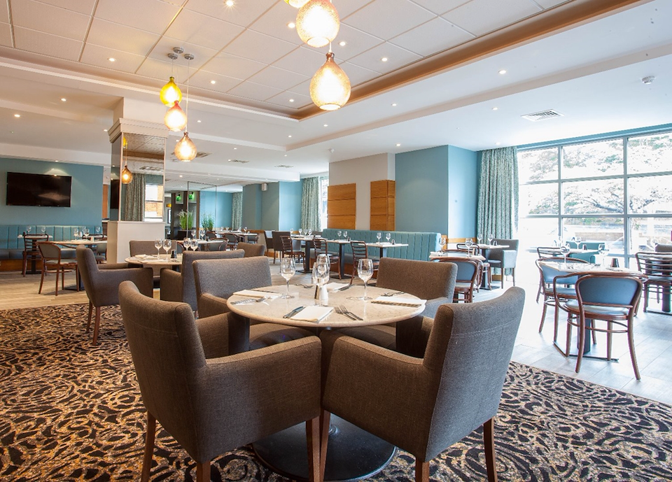 Executive Boardroom at Cresta Court Hotel, modern decor, ideal for meetings and events.