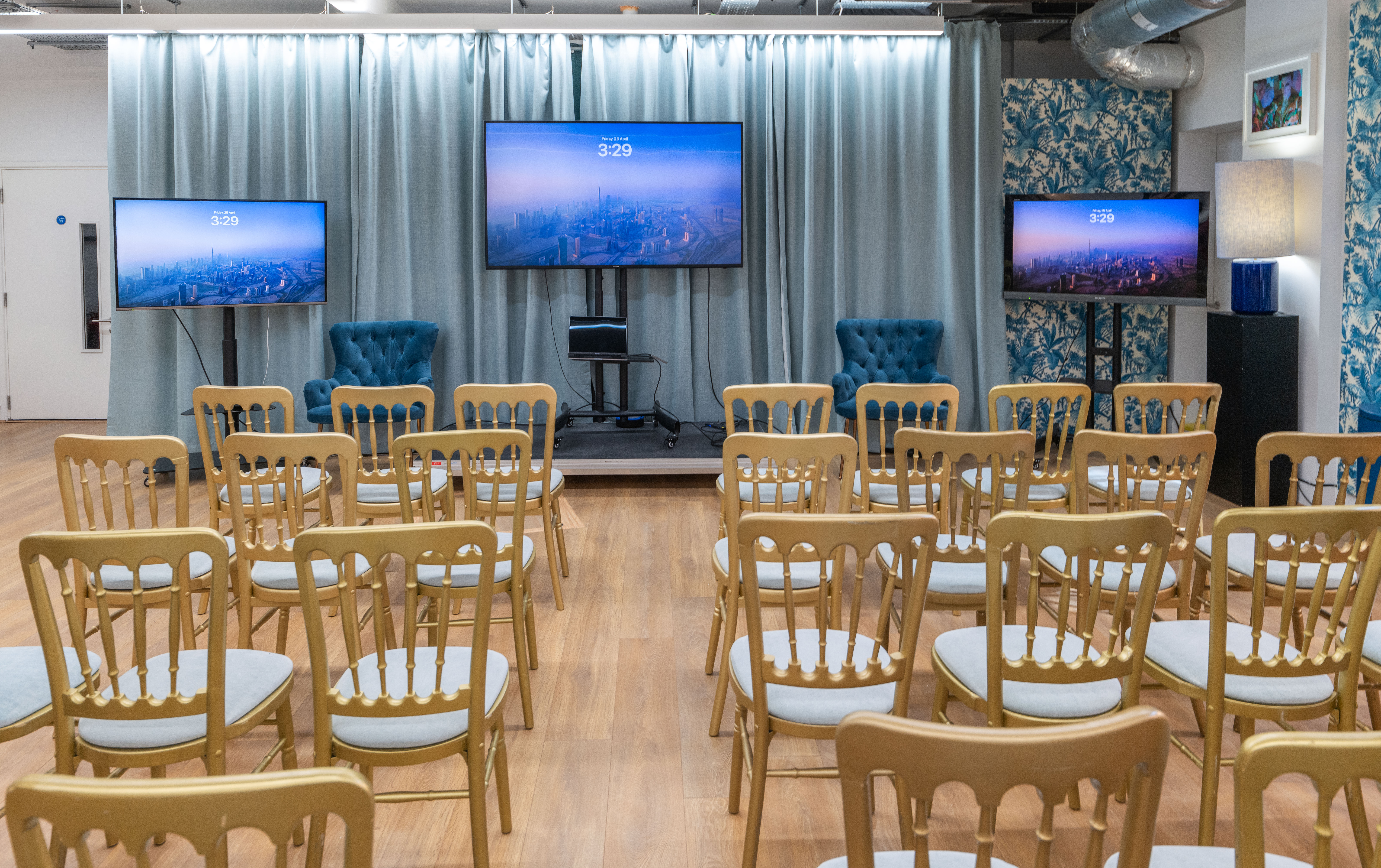 Underwood event space, theatre seating, workshop venue