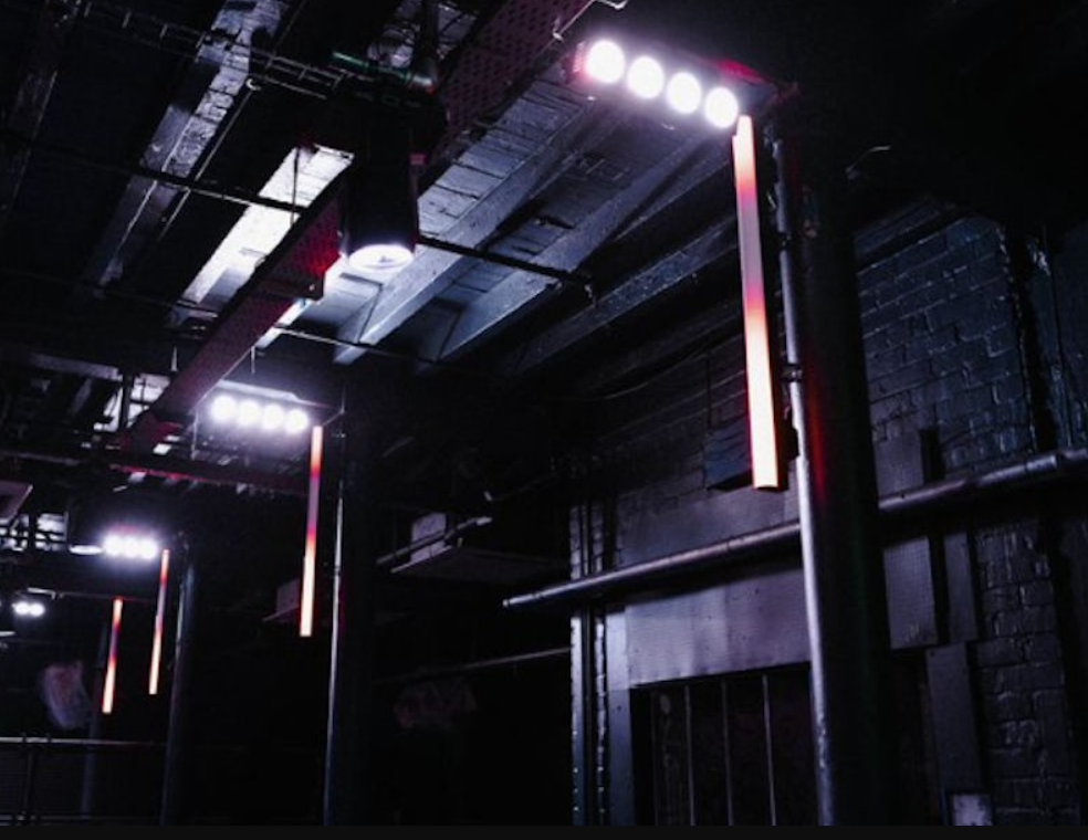 DOWNTEX MILL in Manchester: industrial venue with moody lighting for corporate events.