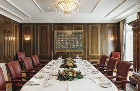 Sophisticated boardroom in Mandarin Oriental Zurich, ideal for corporate meetings and events.