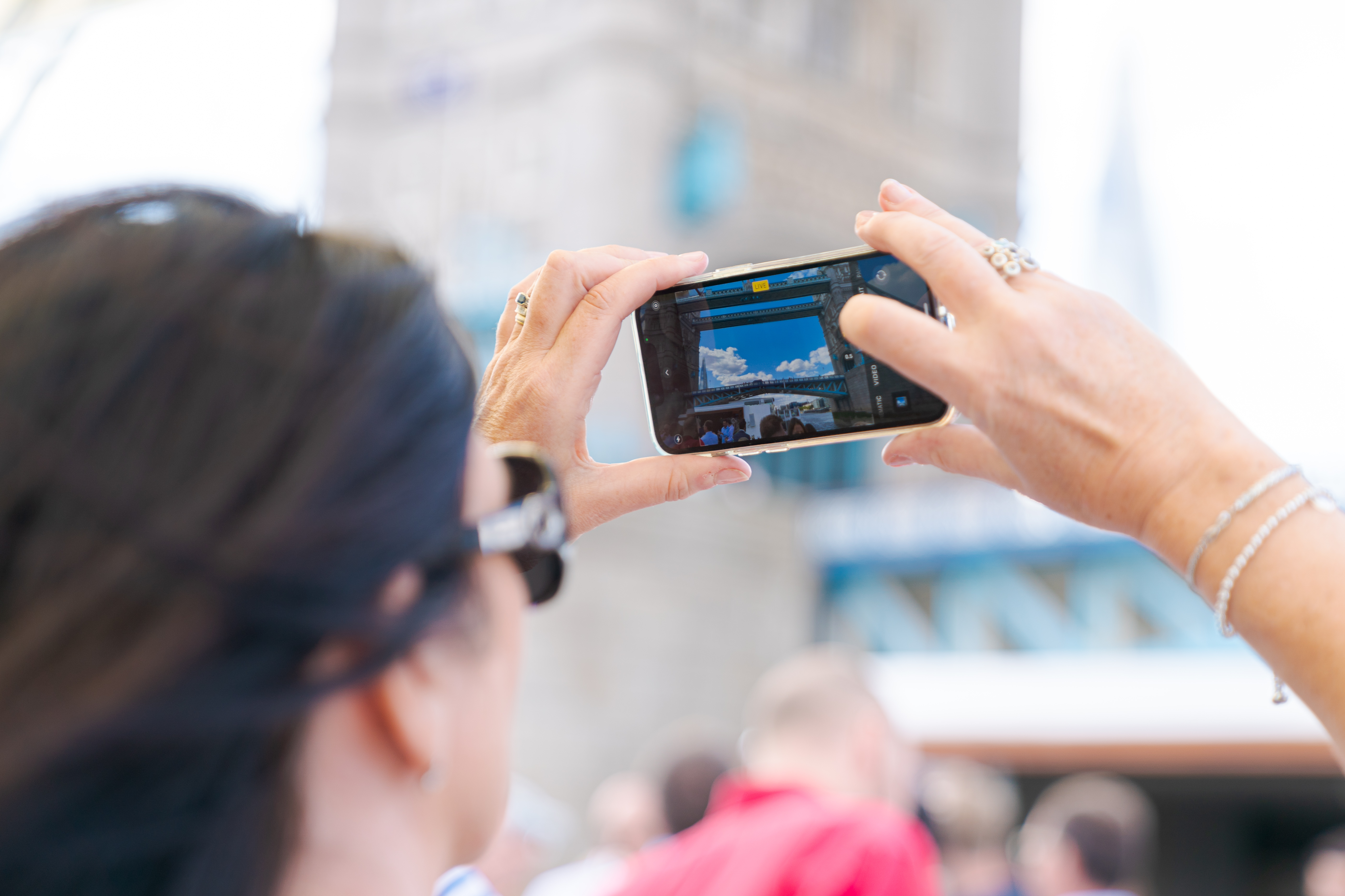 Silver Sturgeon event participant capturing moments for social sharing and engagement.