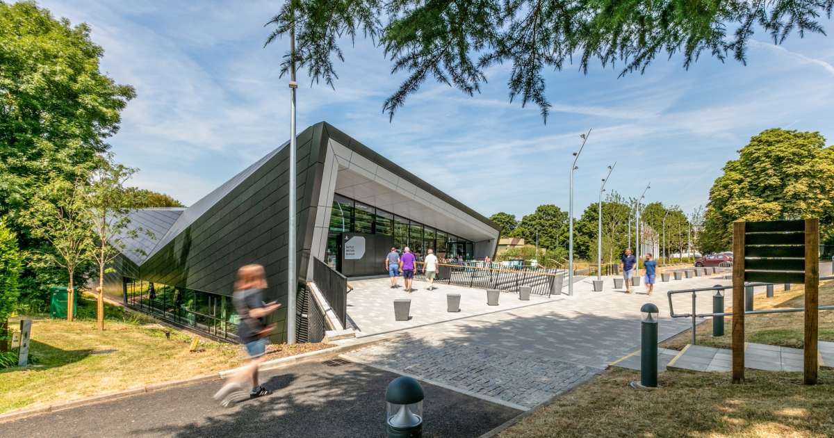 Modern Battle of Britain Bunker Visitor Center, ideal for corporate and social events.