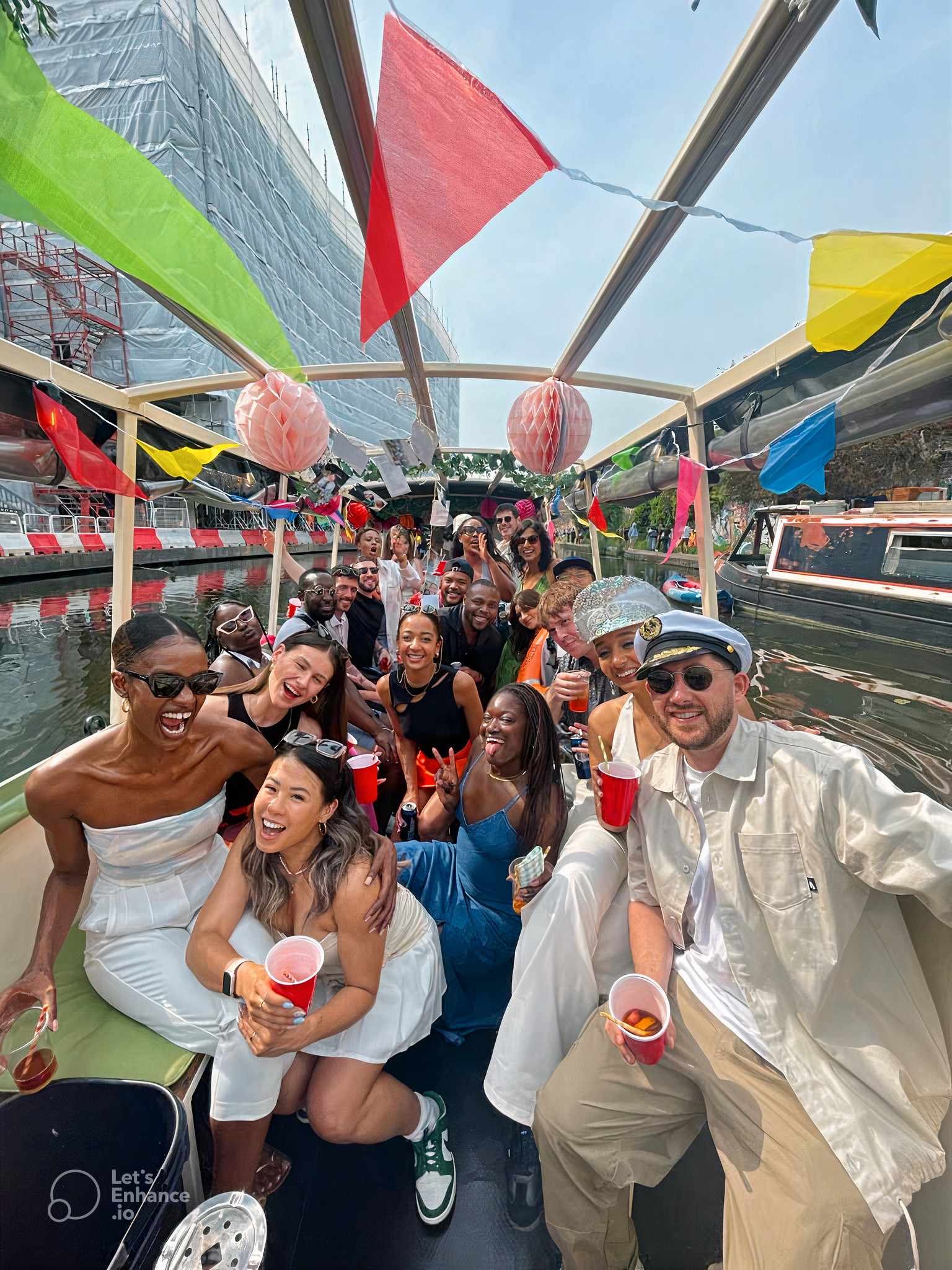 Vibrant boat party at The Copper Quay, perfect for networking and celebration.