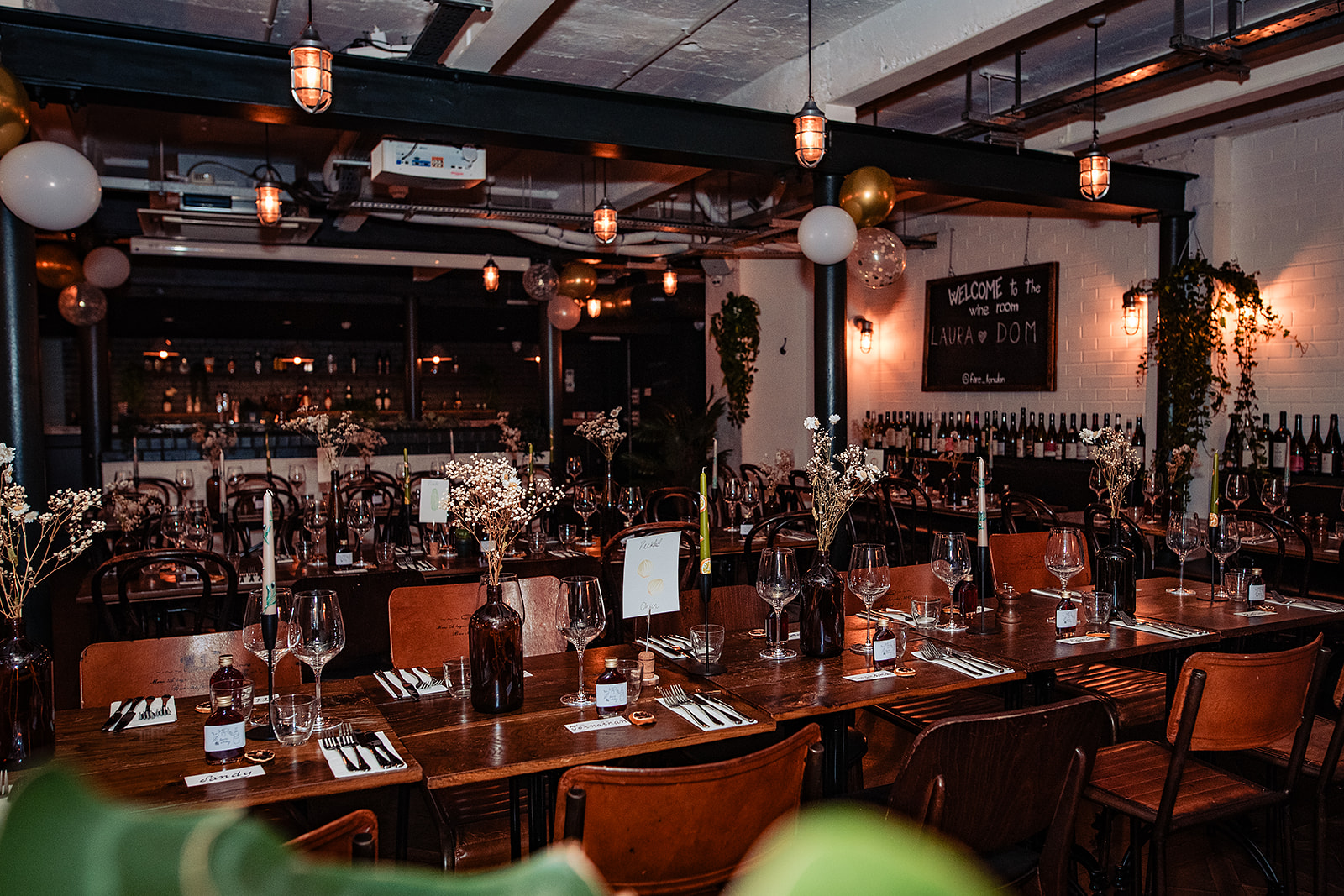 Elegant dining space for corporate events and gatherings at FARE Restaurant + Bar.