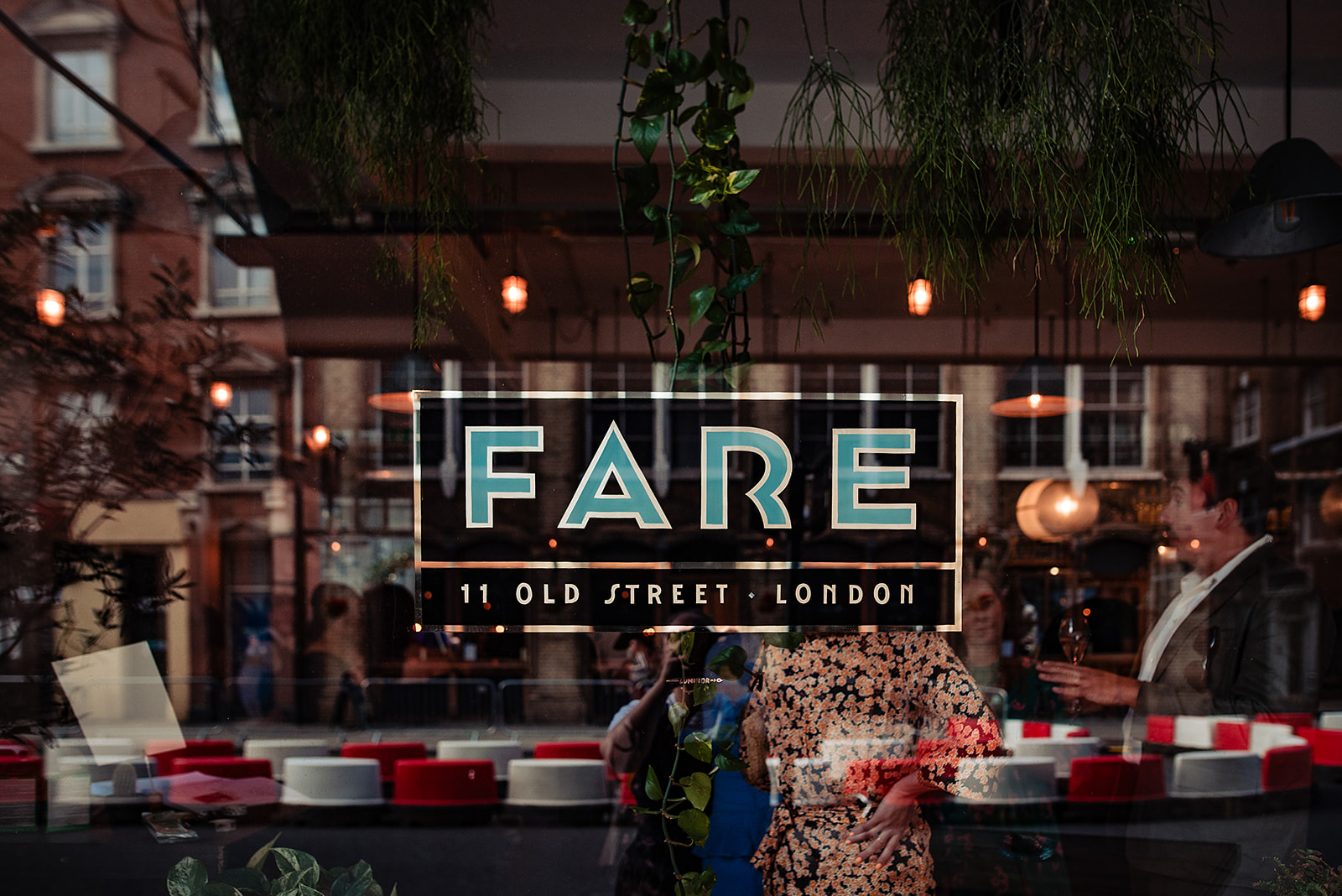Stylish venue hire in FARE Restaurant + Bar, London for events with modern decor.
