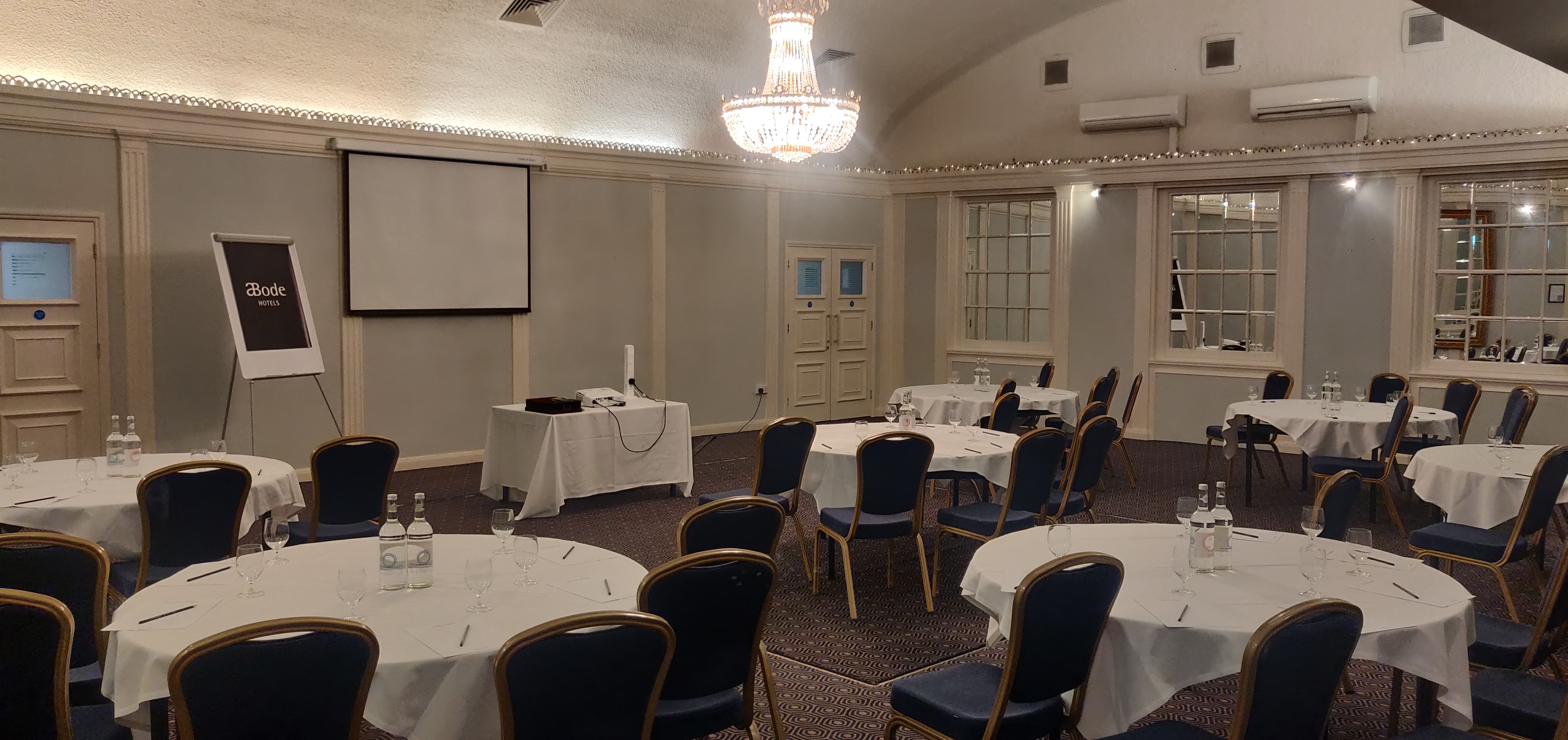 Elegant County Room at ABode Hotel, perfect for corporate events and workshops.