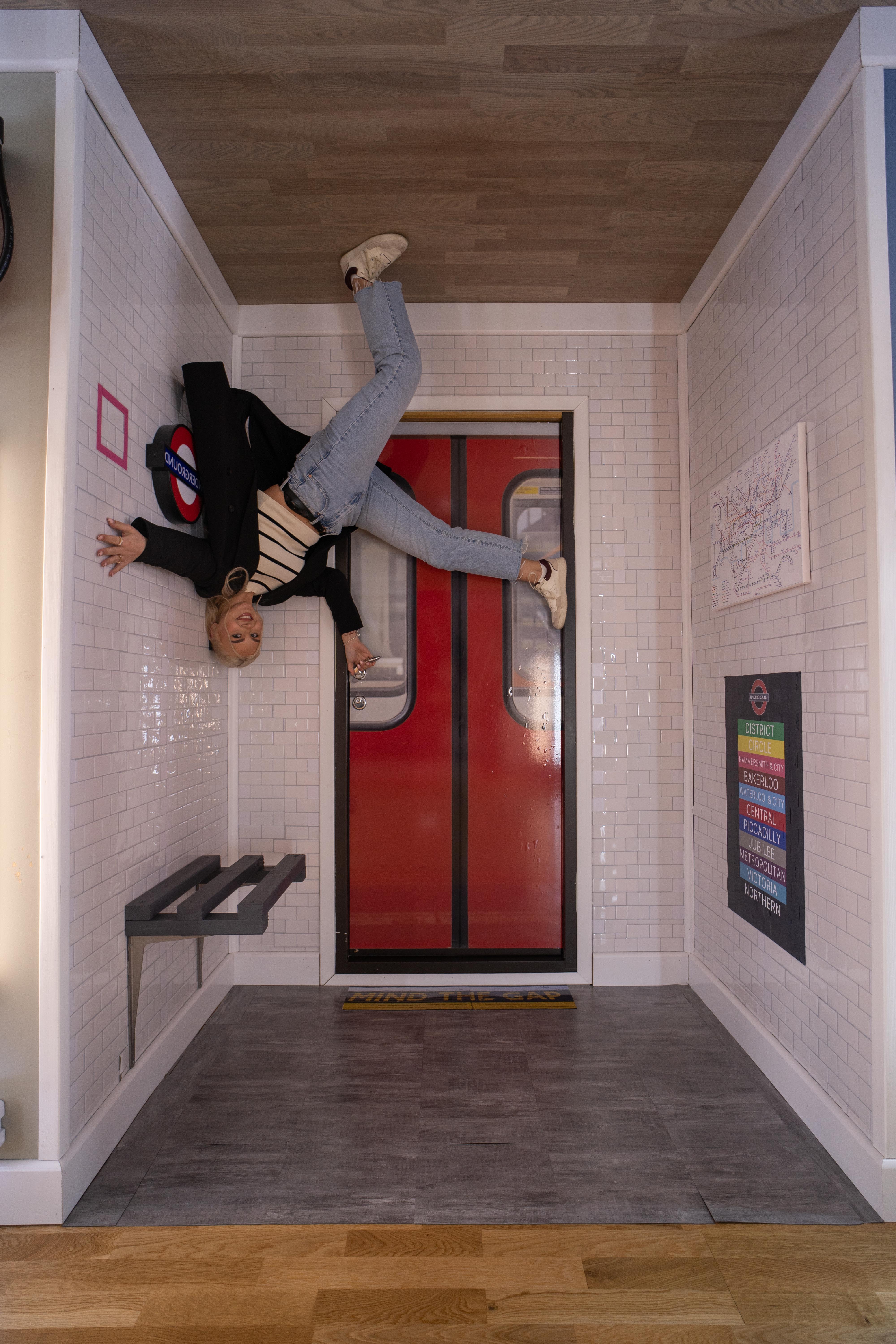 Upside Down House Westfield, vibrant event space for immersive experiences and social media.