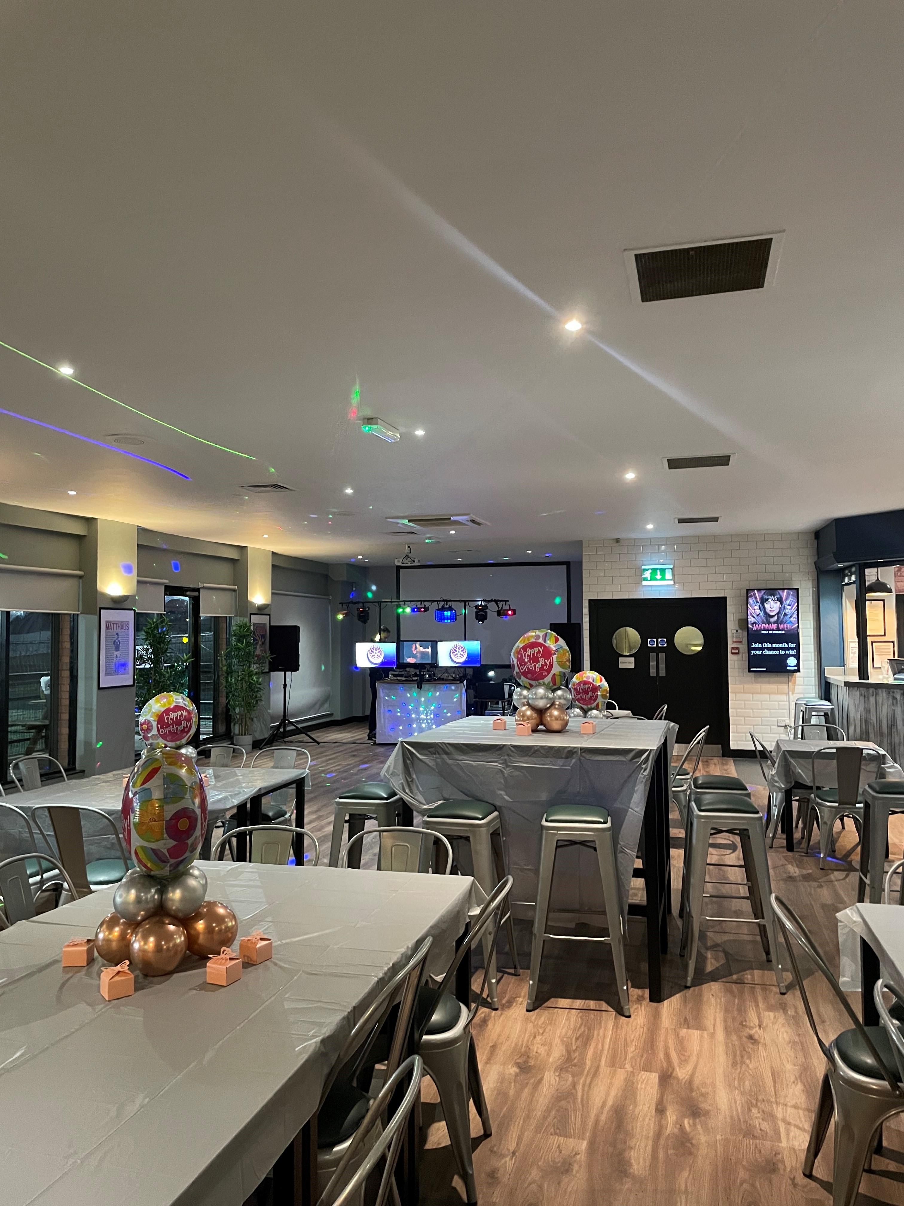 Versatile event space in Powerleague Manchester, perfect for celebrations and corporate events.