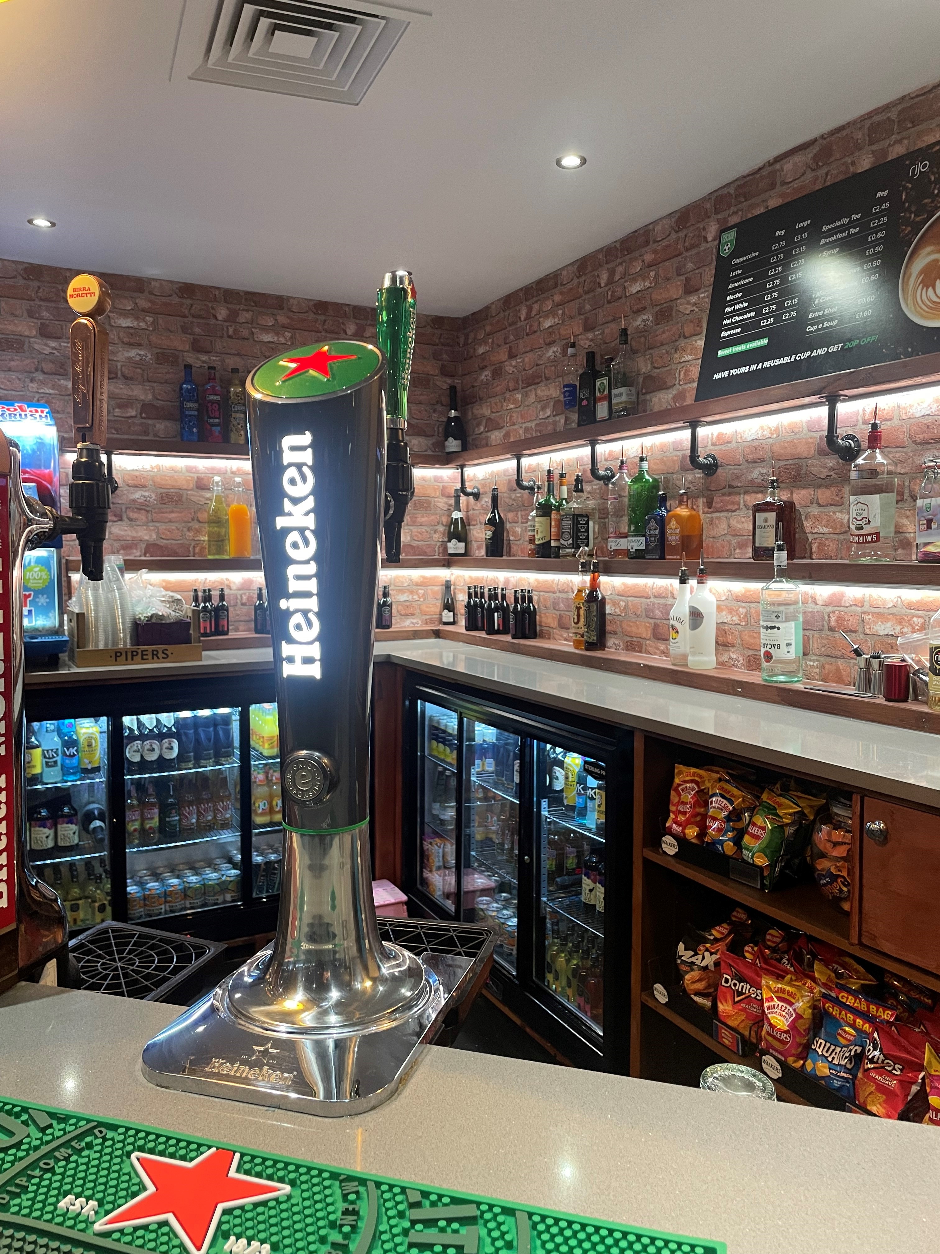 Function Room bar at Powerleague Manchester, ideal for networking events and social gatherings.