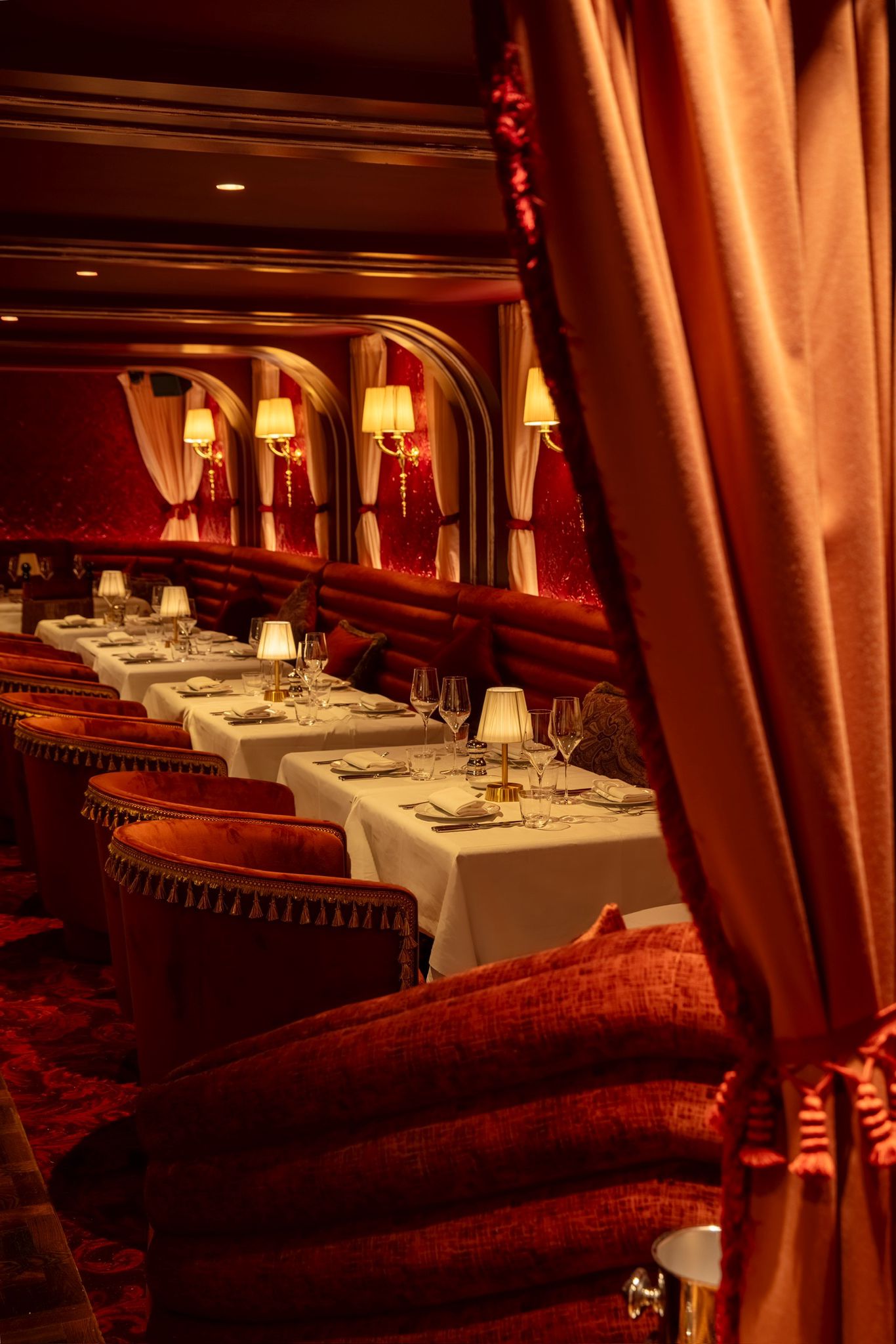 Elegant dining space at Mistress of Mayfair, perfect for upscale events and intimate gatherings.