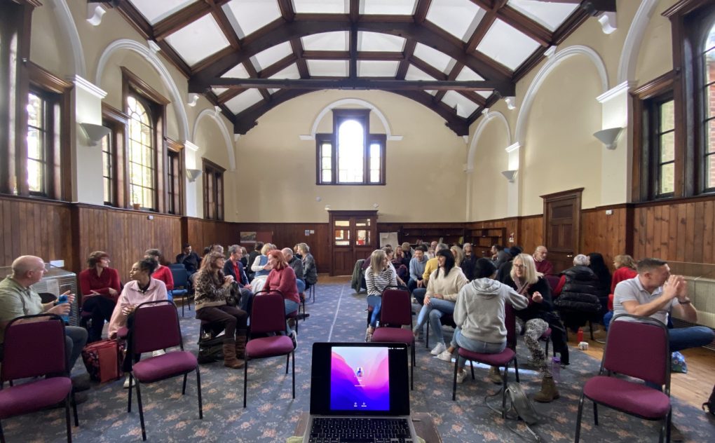 Whole Venue at West Midlands Circus Centre, organized meeting space for collaborative sessions.