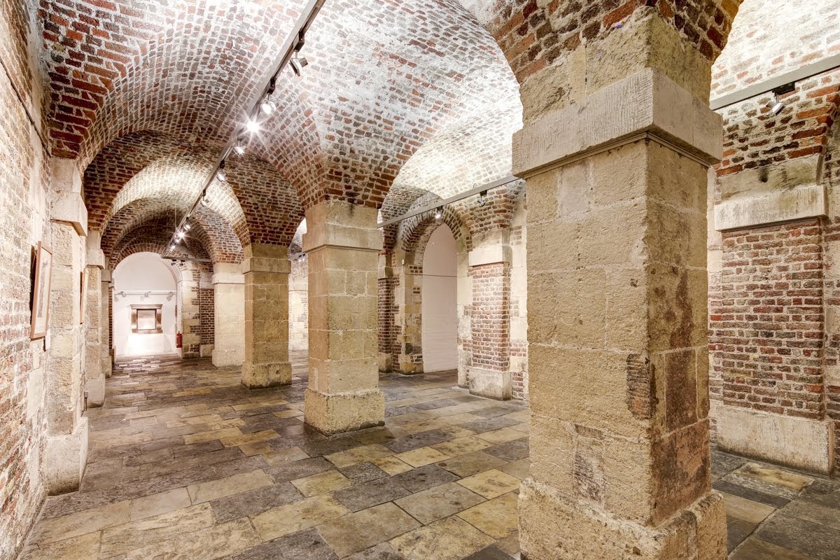The Gallery in the Crypt: unique event space with vaulted ceiling for upscale receptions.