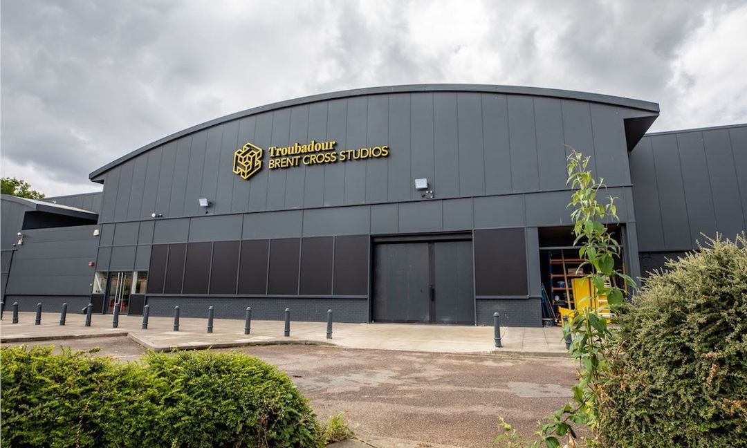 Main Stage at Brent Cross Studios, modern venue for conferences and creative events.
