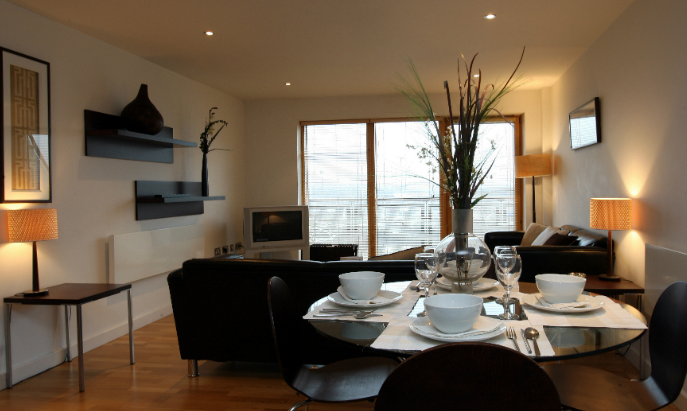 Modern function room in The Chambers Leeds, perfect for intimate meetings and gatherings.