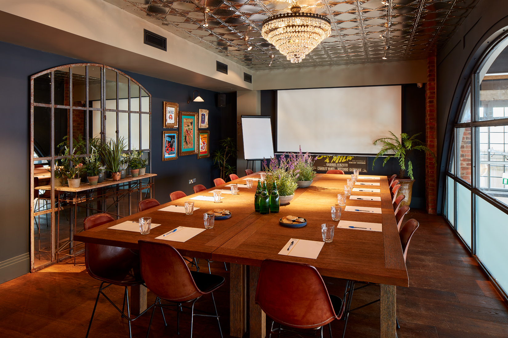 Tivoli Room at Bistrot Pierre Mumbles, ideal for corporate meetings and presentations.