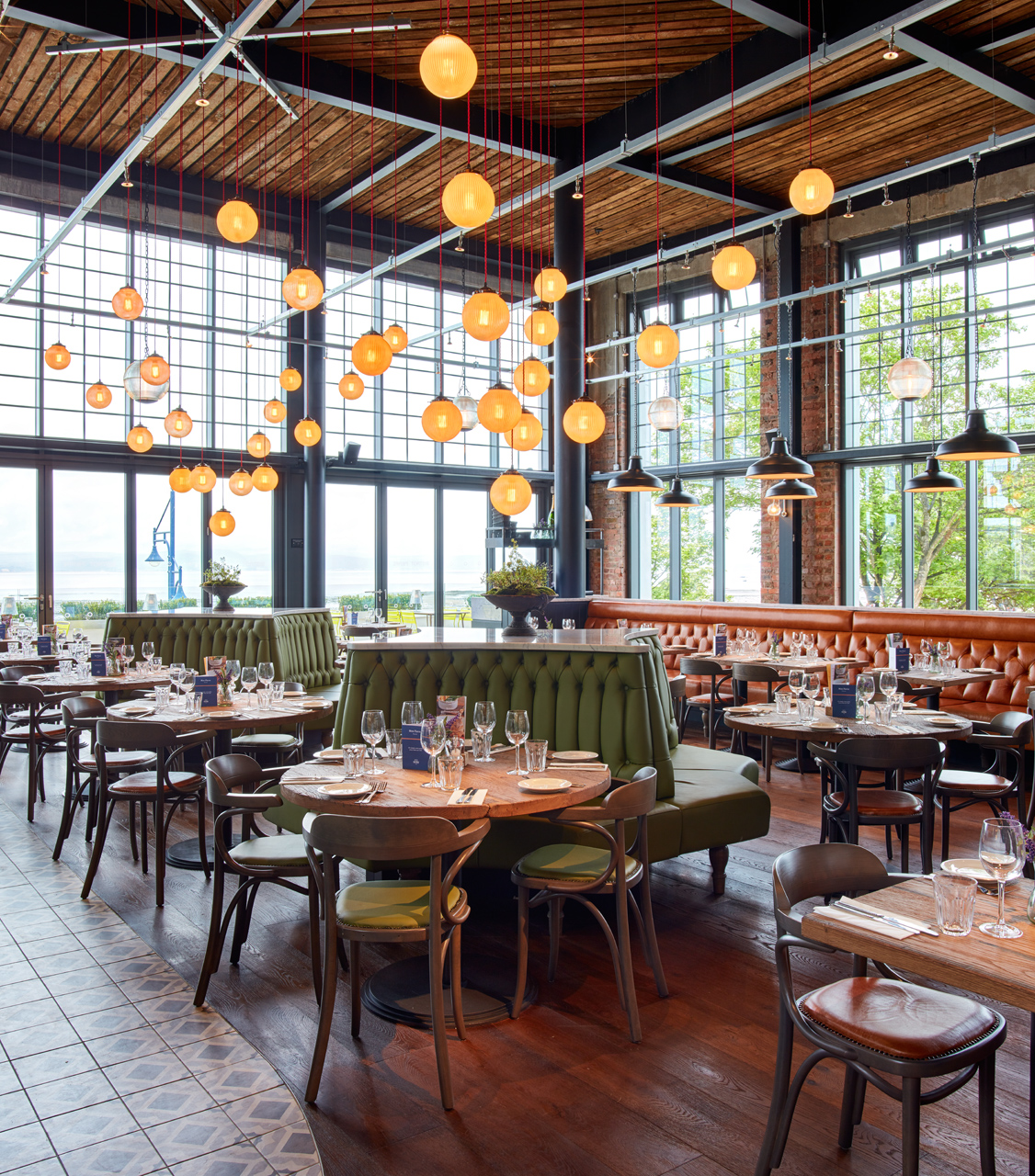 Stylish Tivoli Room at Bistrot Pierre Mumbles, ideal for events and gatherings.