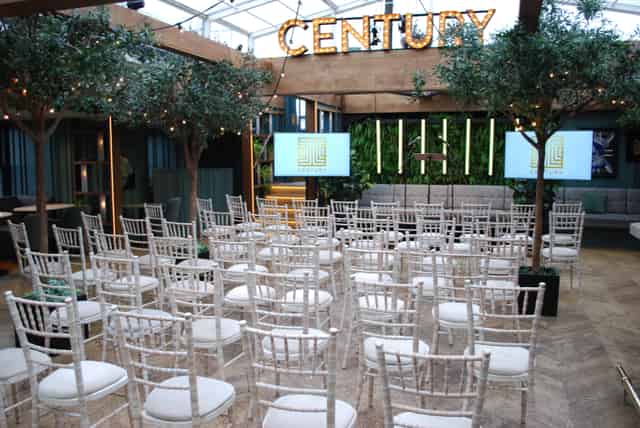 Roof Terrace (with retractable glass roof) - Conference