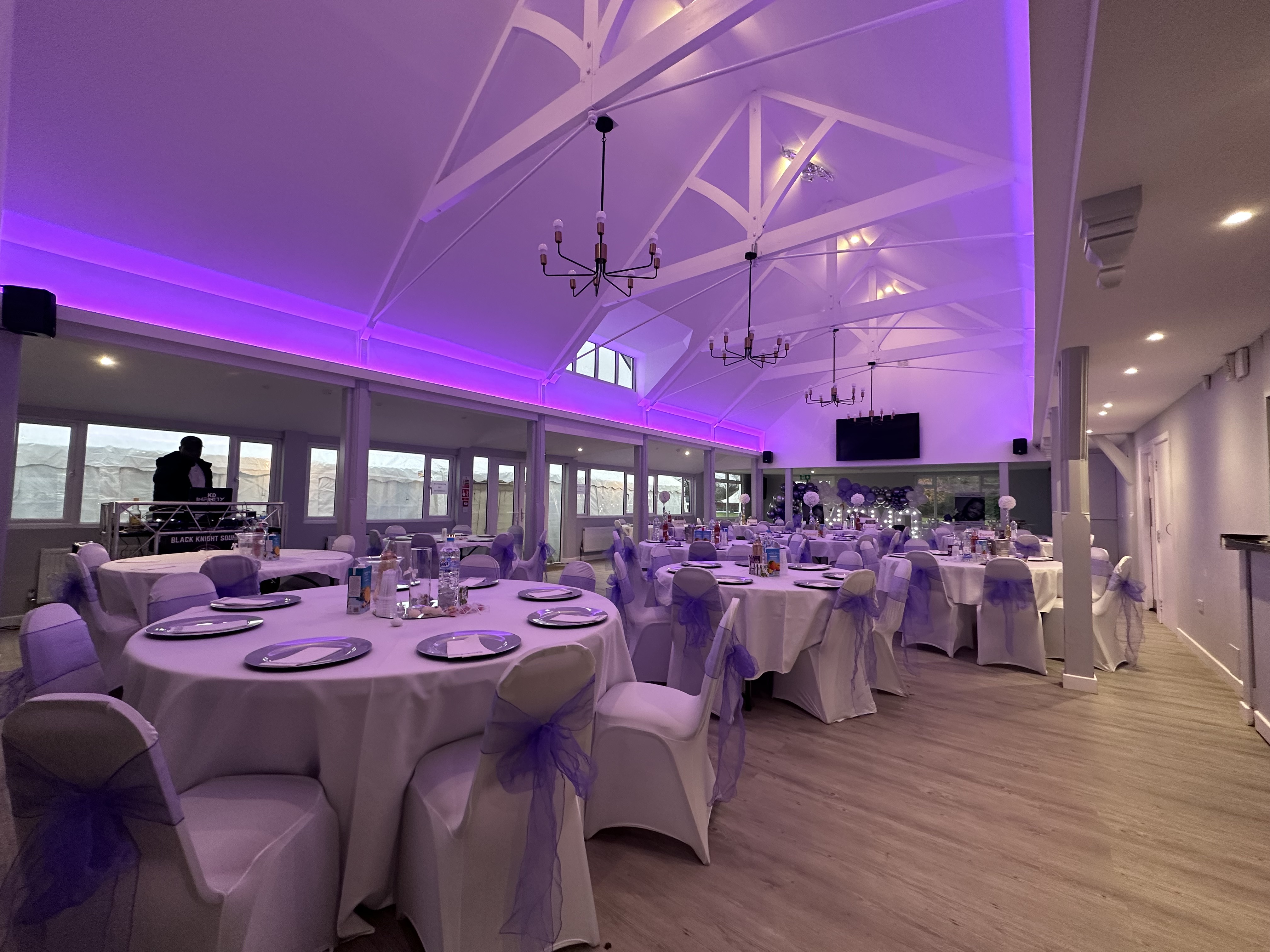 Elegant event space at The Griffin Sports Ground, perfect for weddings and corporate gatherings.