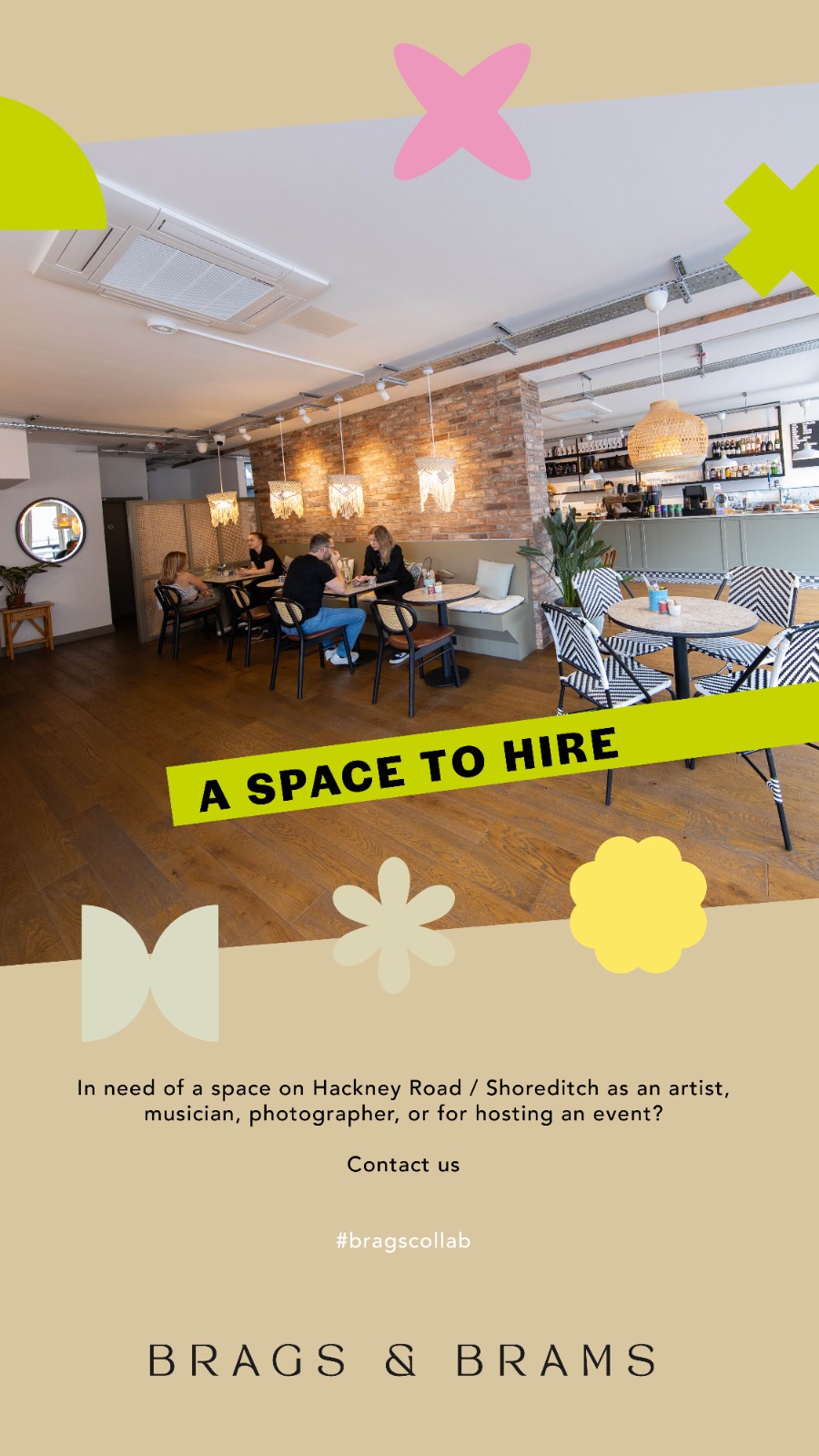 Modern event venue with cozy seating for workshops and networking.