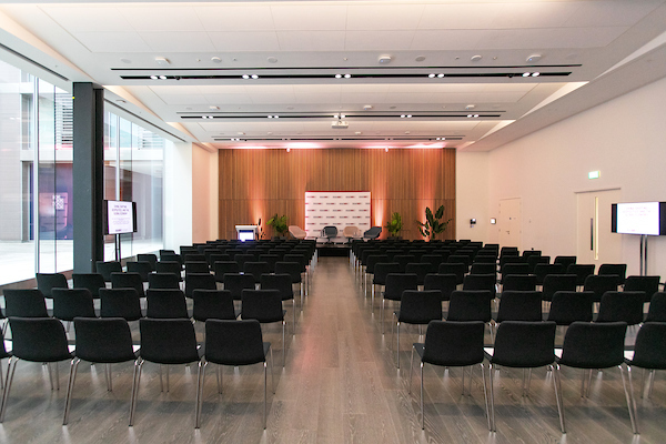Grand Hall at London Conference Centre, modern event space for presentations and discussions.