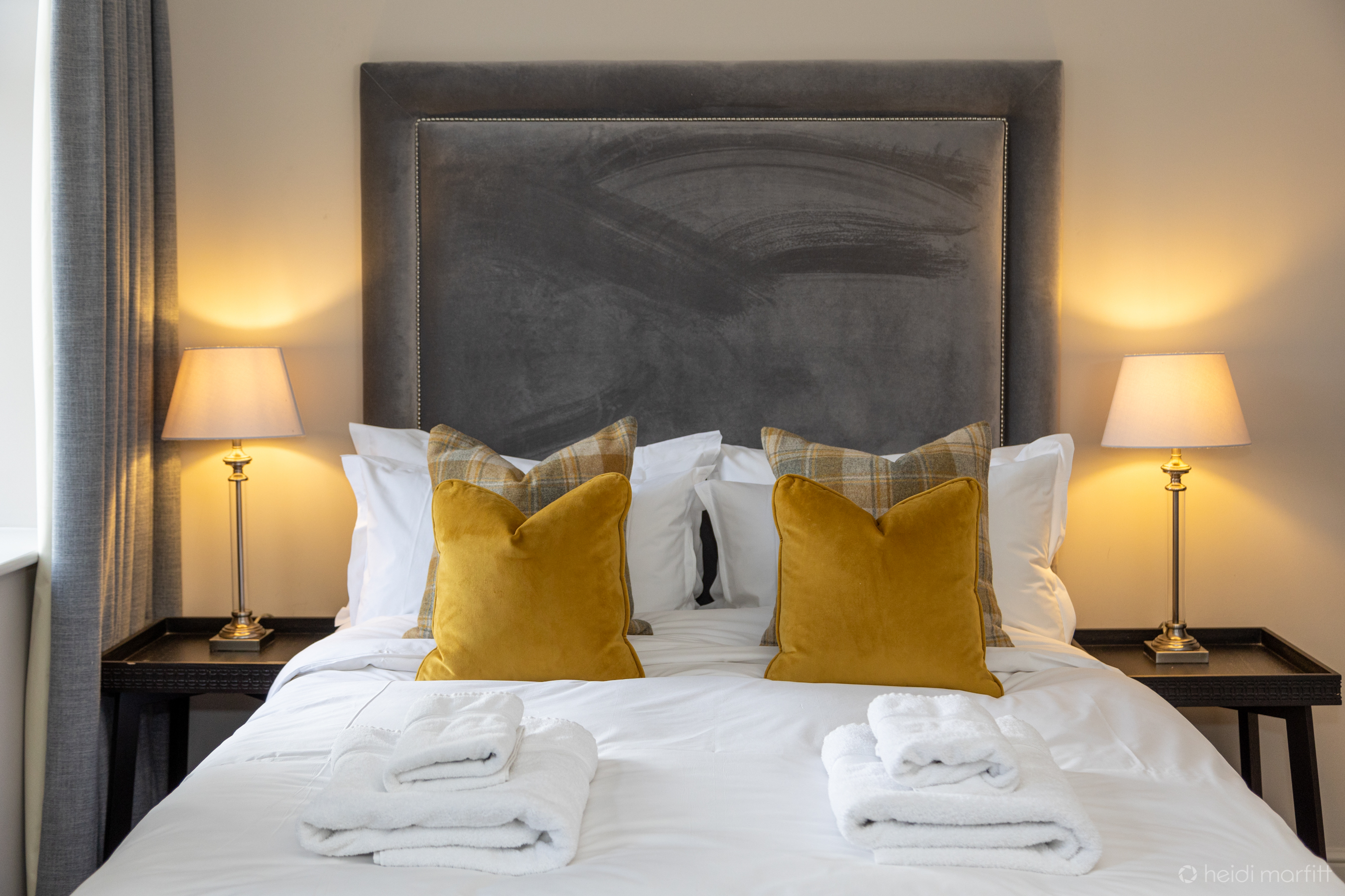 First floor restaurant at Bistrot Pierre Ilkley, stylish bed for corporate retreats.