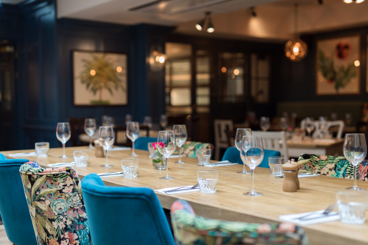 Elegant dining room at Coach & Horses, perfect for intimate gatherings and corporate events.