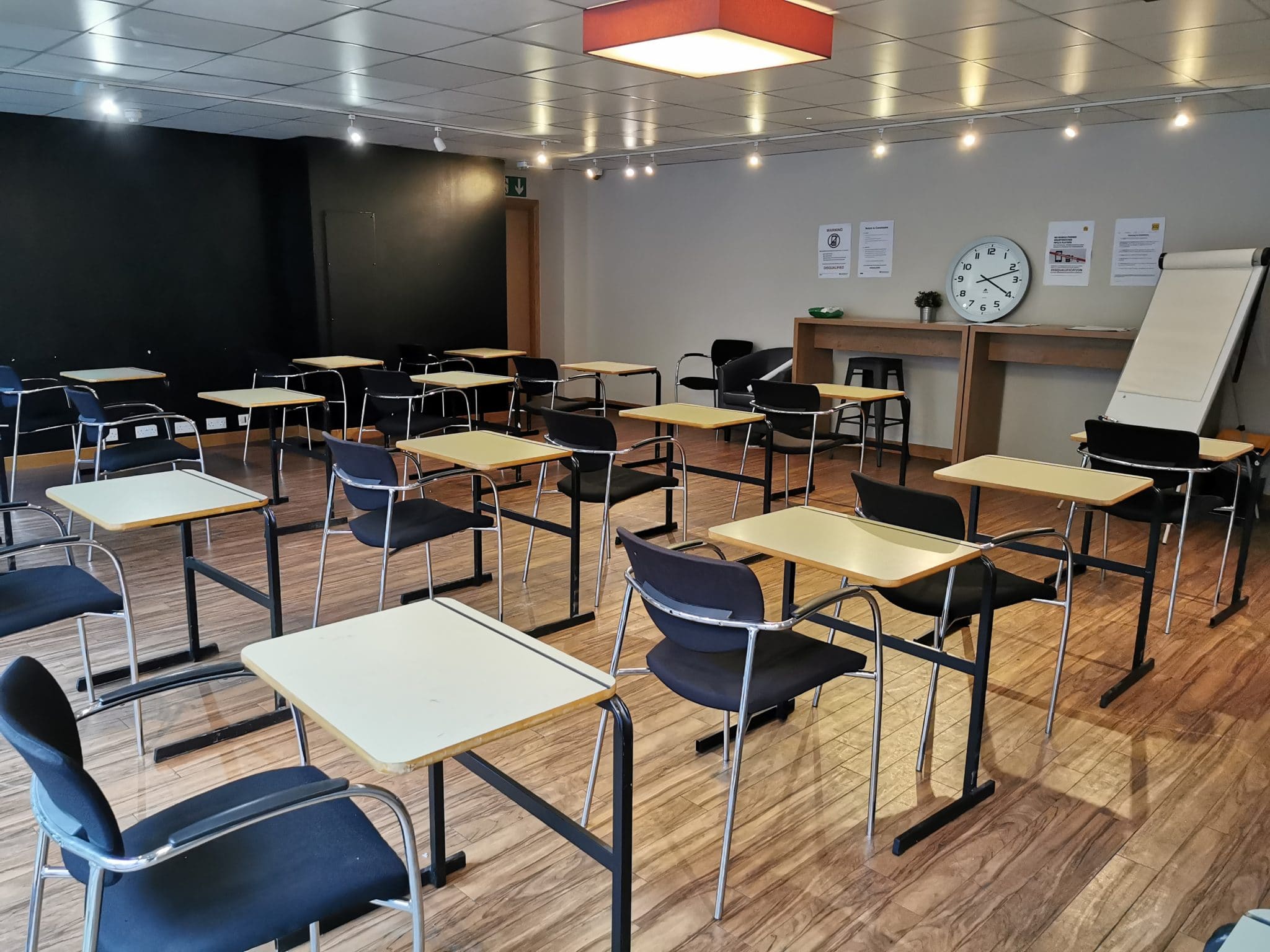 Event Hall at MPW Queen's Gate House, organized meeting space for workshops and training.