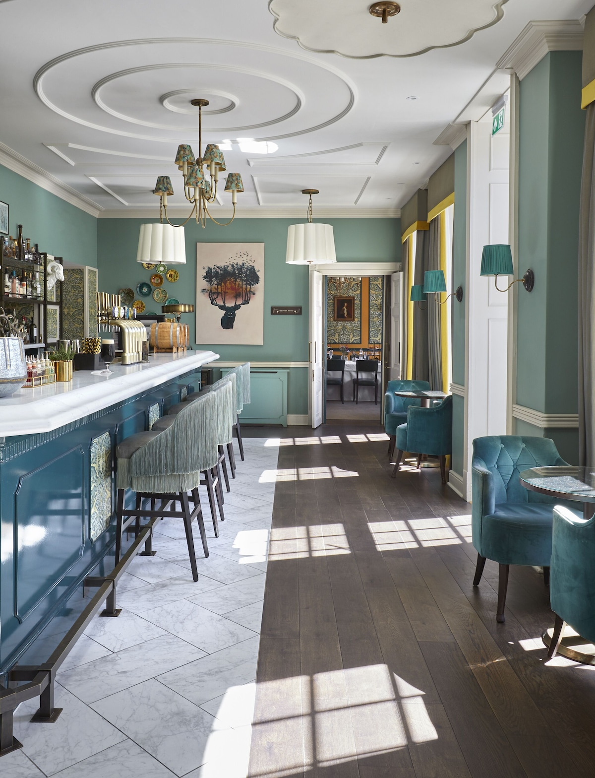 Stylish lounge bar at 144 On The Hill, perfect for networking events and cocktail receptions.