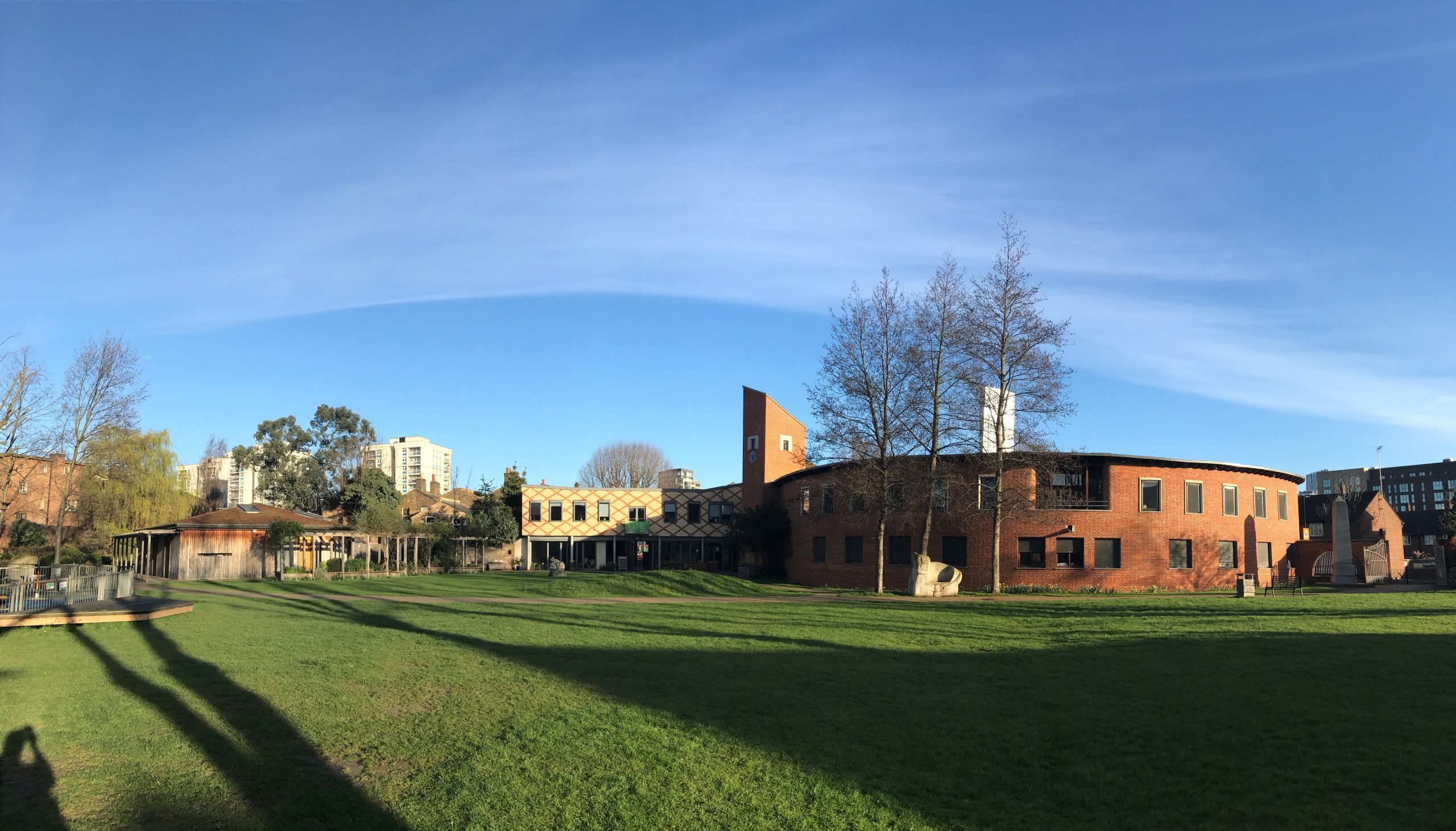 Bromley by Bow Centre: versatile outdoor venue with historic architecture for events.