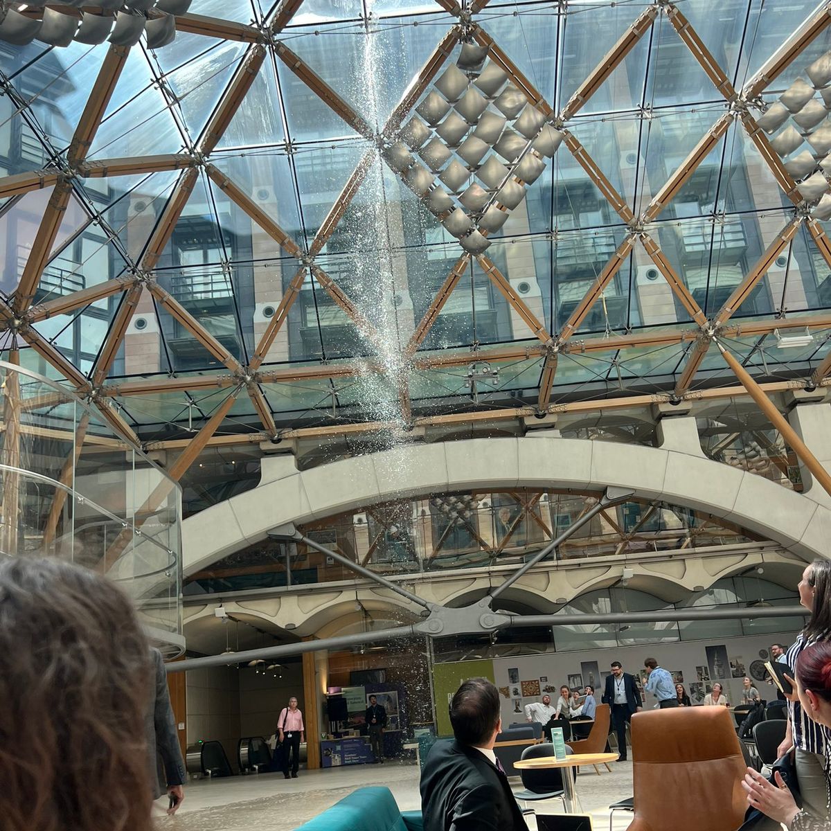 Portcullis House as glass roof breaks ...