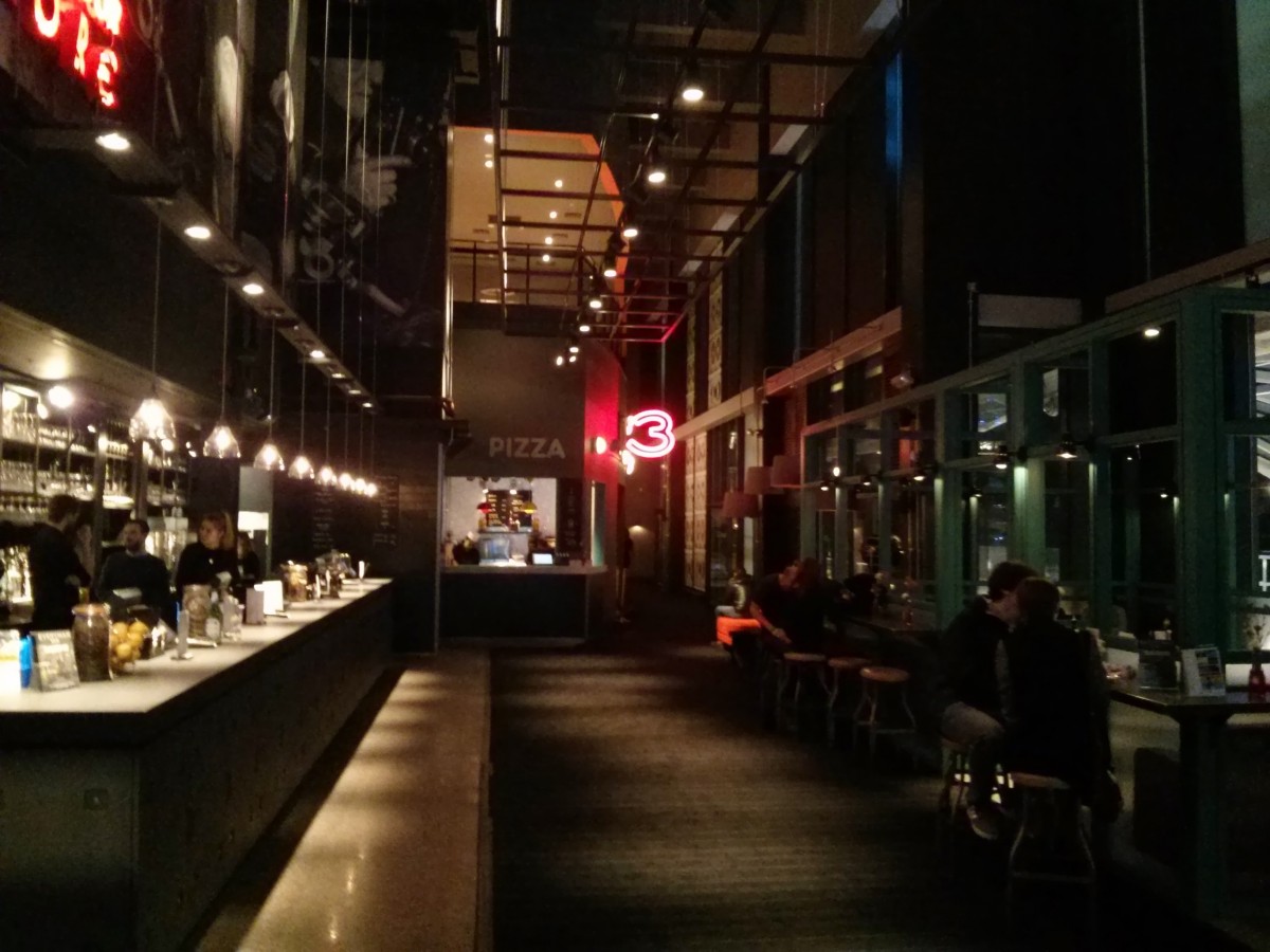 Stylish restaurant bar in Everyman Leeds, perfect for networking events and gatherings.