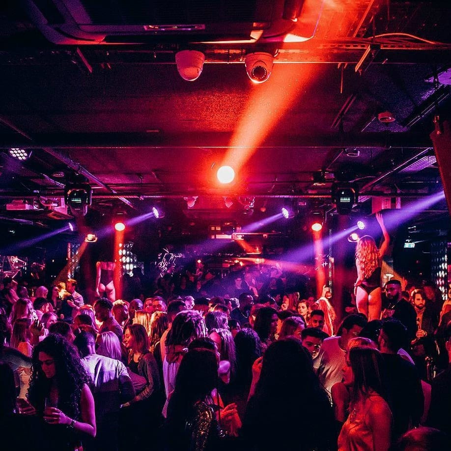 Dolce London Club 2 nightlife scene with dynamic lighting for events and celebrations.