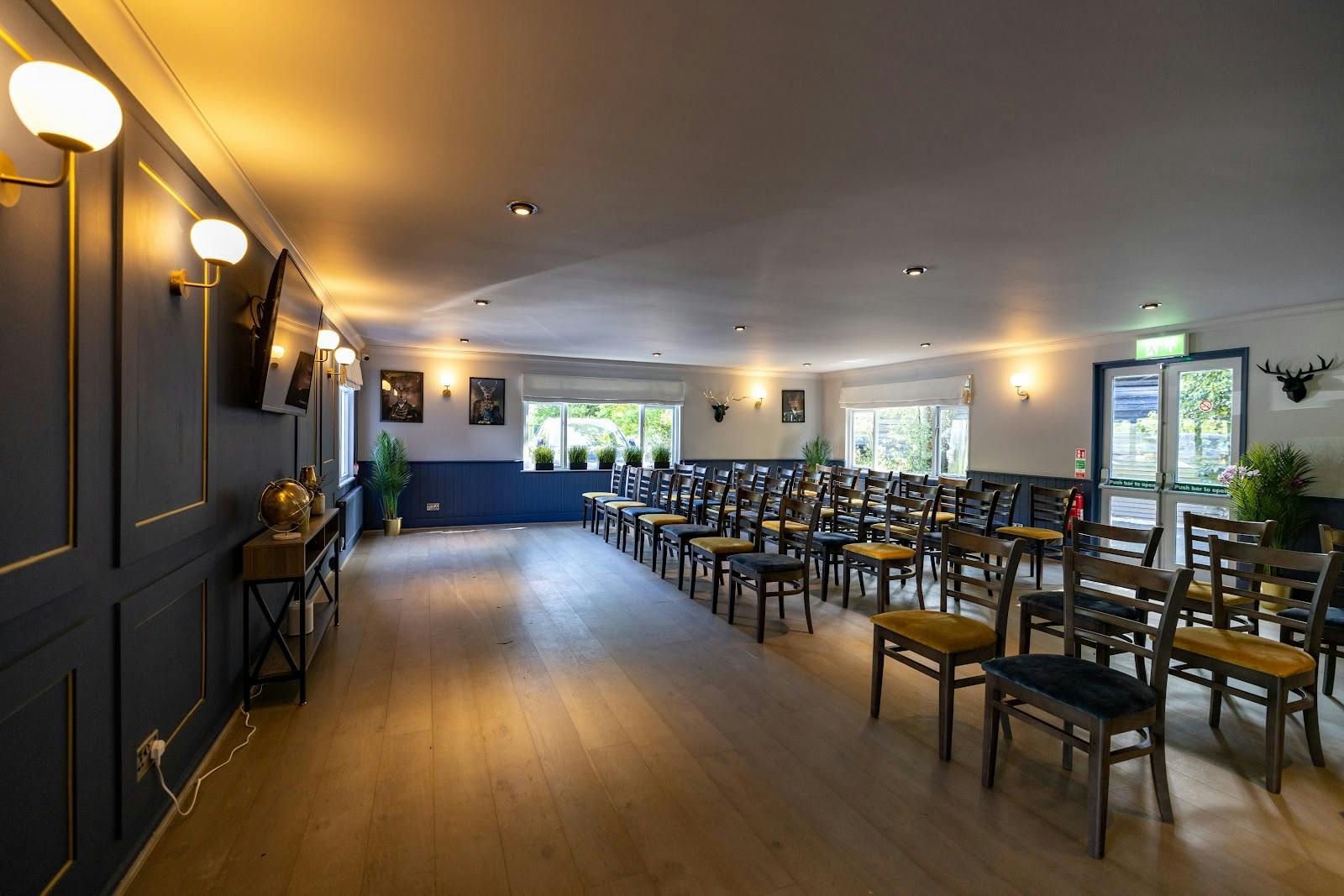 Ambassadors Club meeting room at Arkley Golf Club, ideal for events and workshops.
