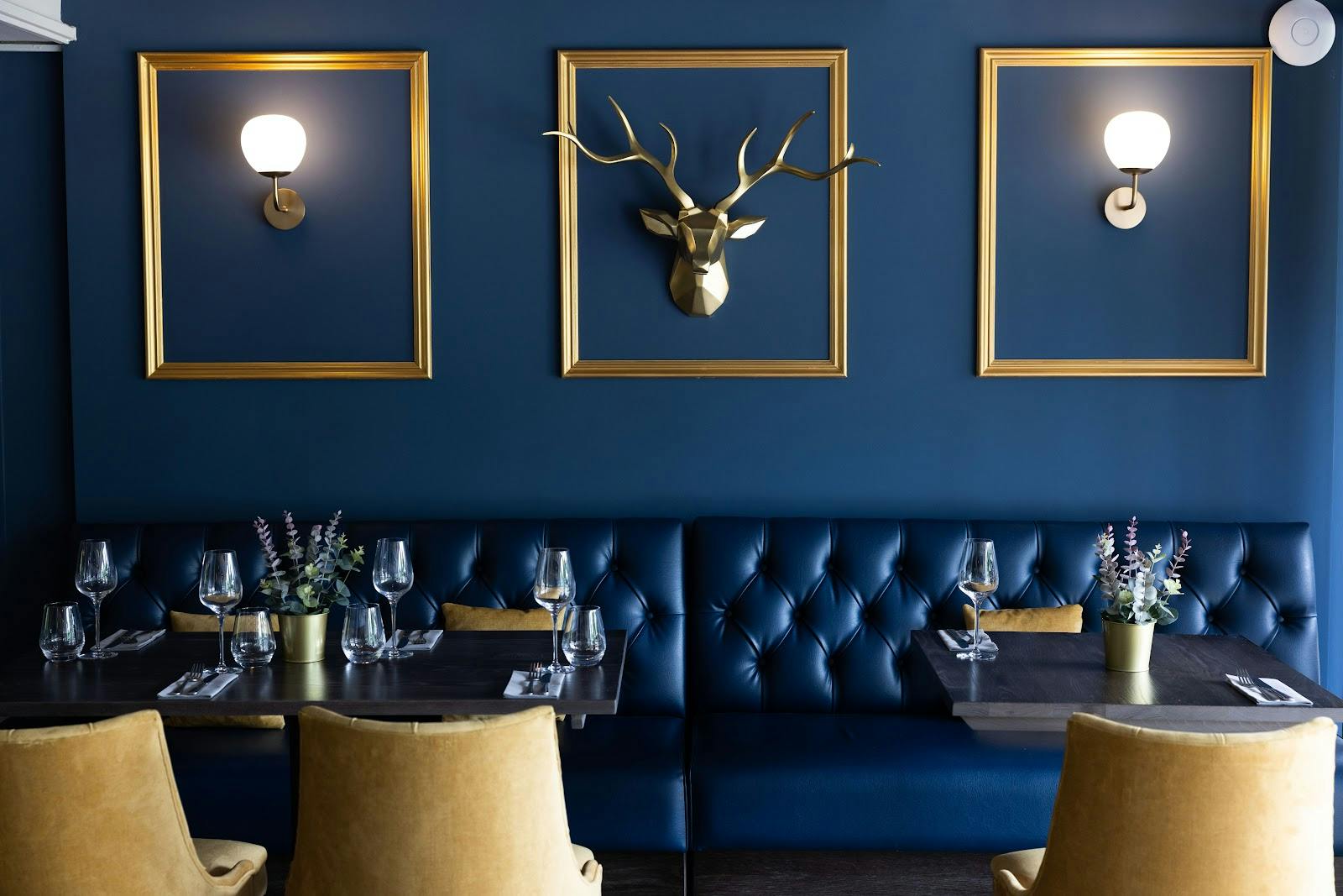 Elegant dining space at The Ambassadors Club, Arkley Golf Club for corporate events.