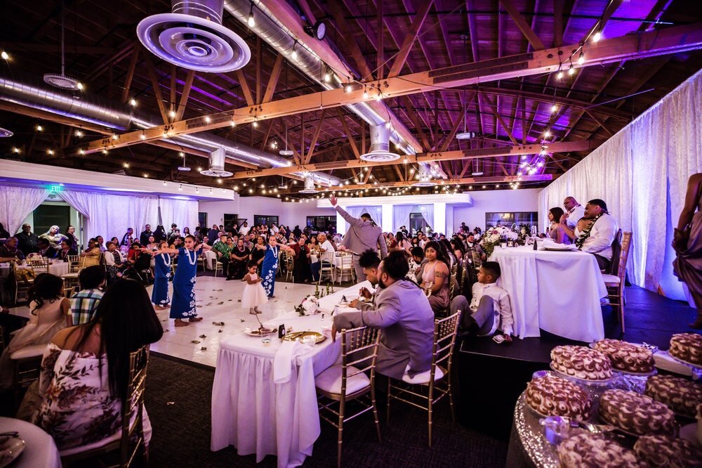 Vibrant event space in The Catalina Room with elegant decor for celebrations and gatherings.