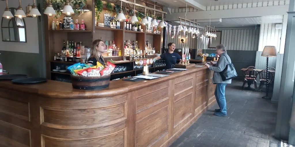 Garden bar area at The Lord Nelson, perfect for networking events and social gatherings.