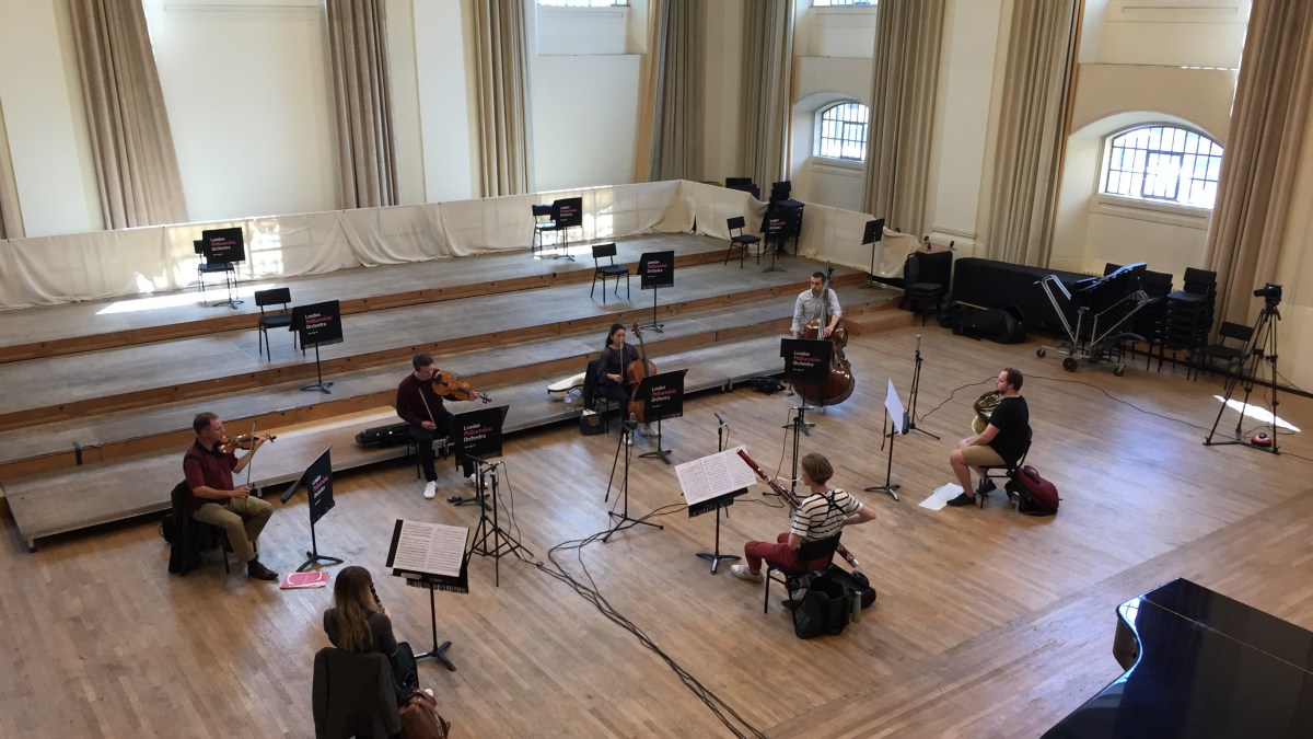 Henry Wood Hall rehearsal space for small ensemble, ideal for intimate performances and workshops.