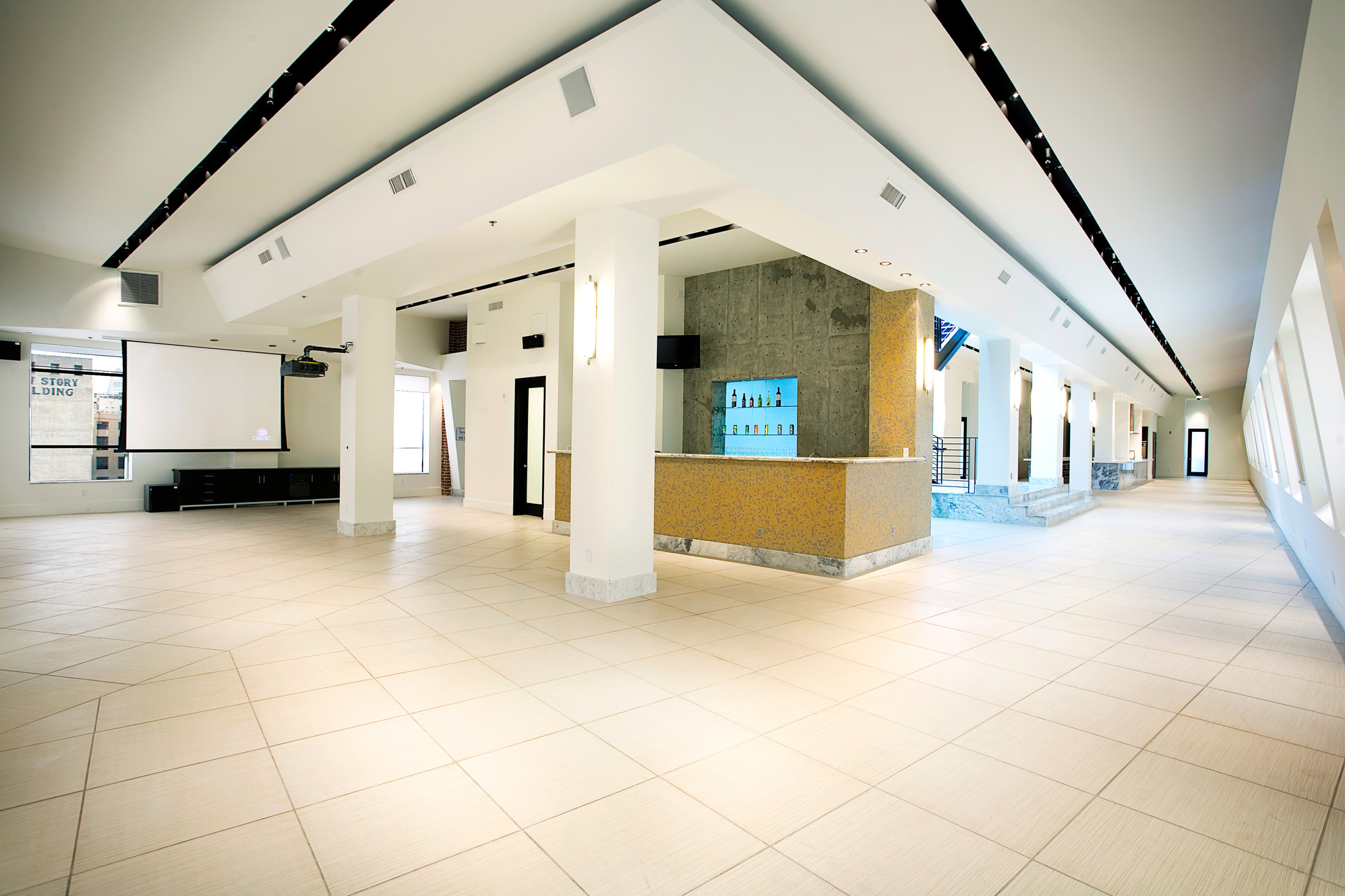 12th Floor Penthouse event venue with modern design and natural light for meetings and gatherings.