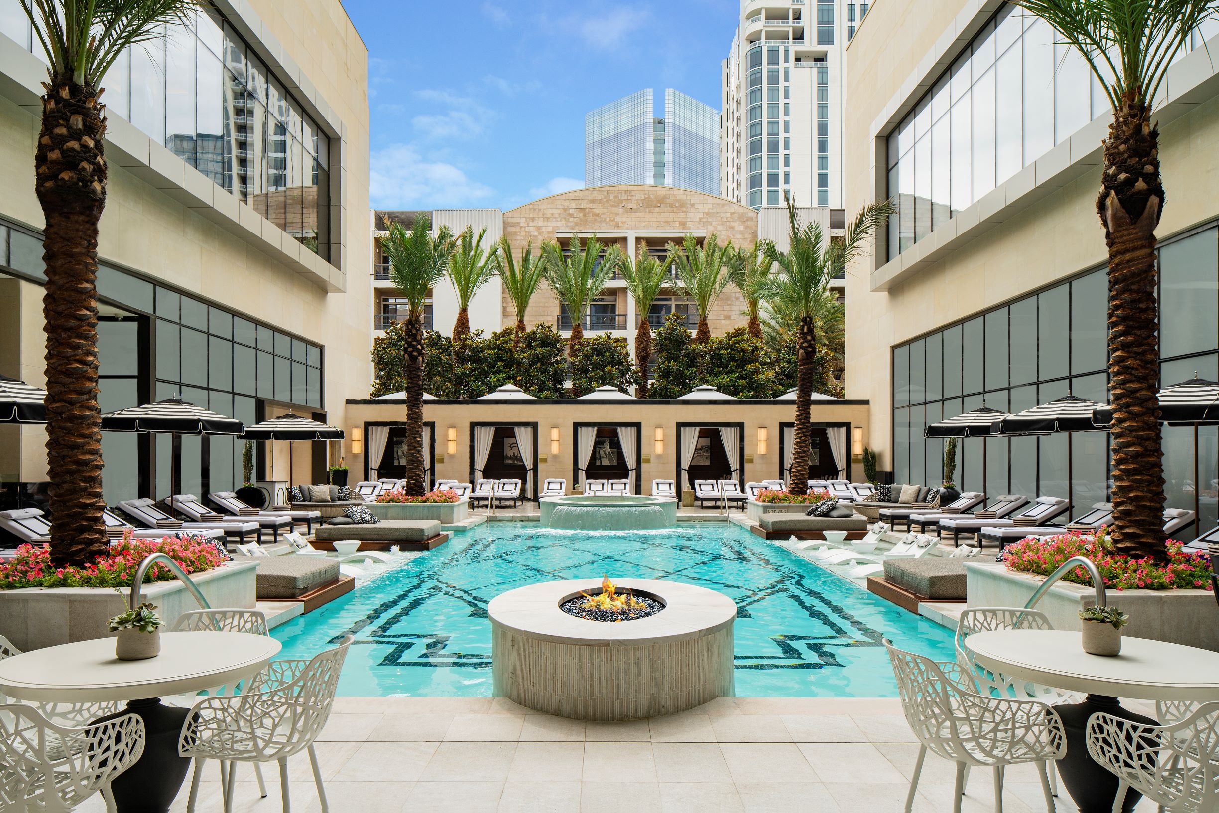 Luxurious outdoor pool at Omni Houston Hotel, perfect for upscale events and meetings.