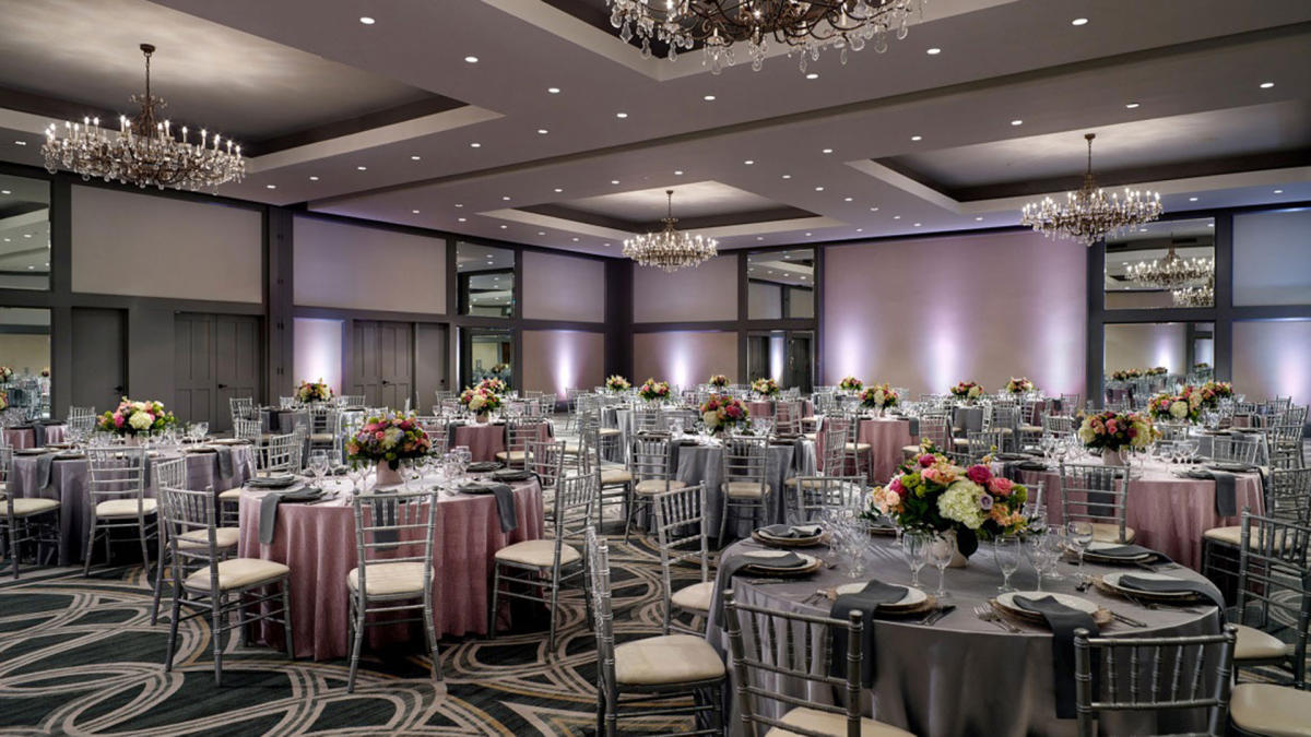 Post Oak Grand Ballroom at Omni Houston Hotel, elegant wedding and corporate event space.
