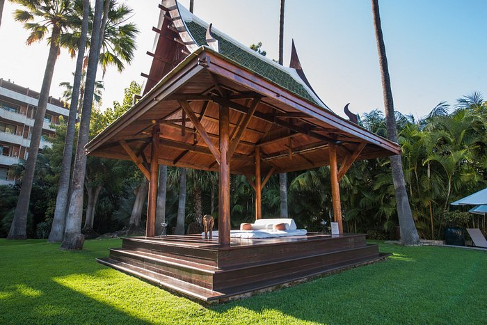 Outdoor pavilion at The Oriental Restaurant, ideal for workshops and retreats.