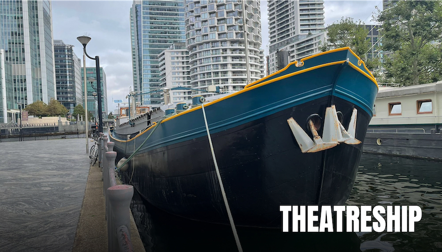 Event Space in Theatreship: unique barge venue for memorable urban gatherings.