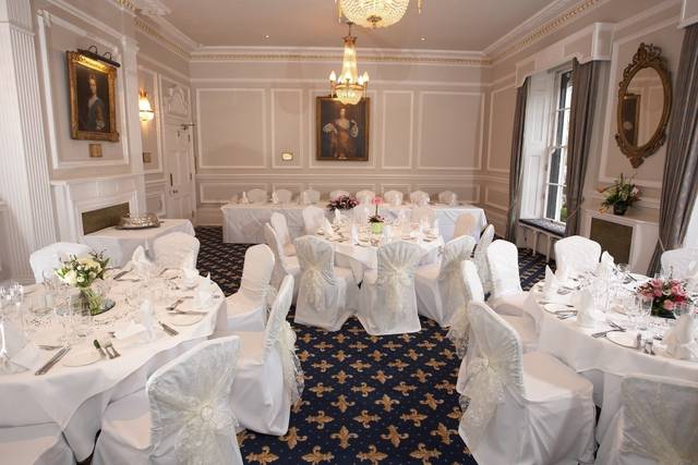 Elegant Banqueting Rooms at West Lodge Park Hotel, perfect for formal events and gatherings.